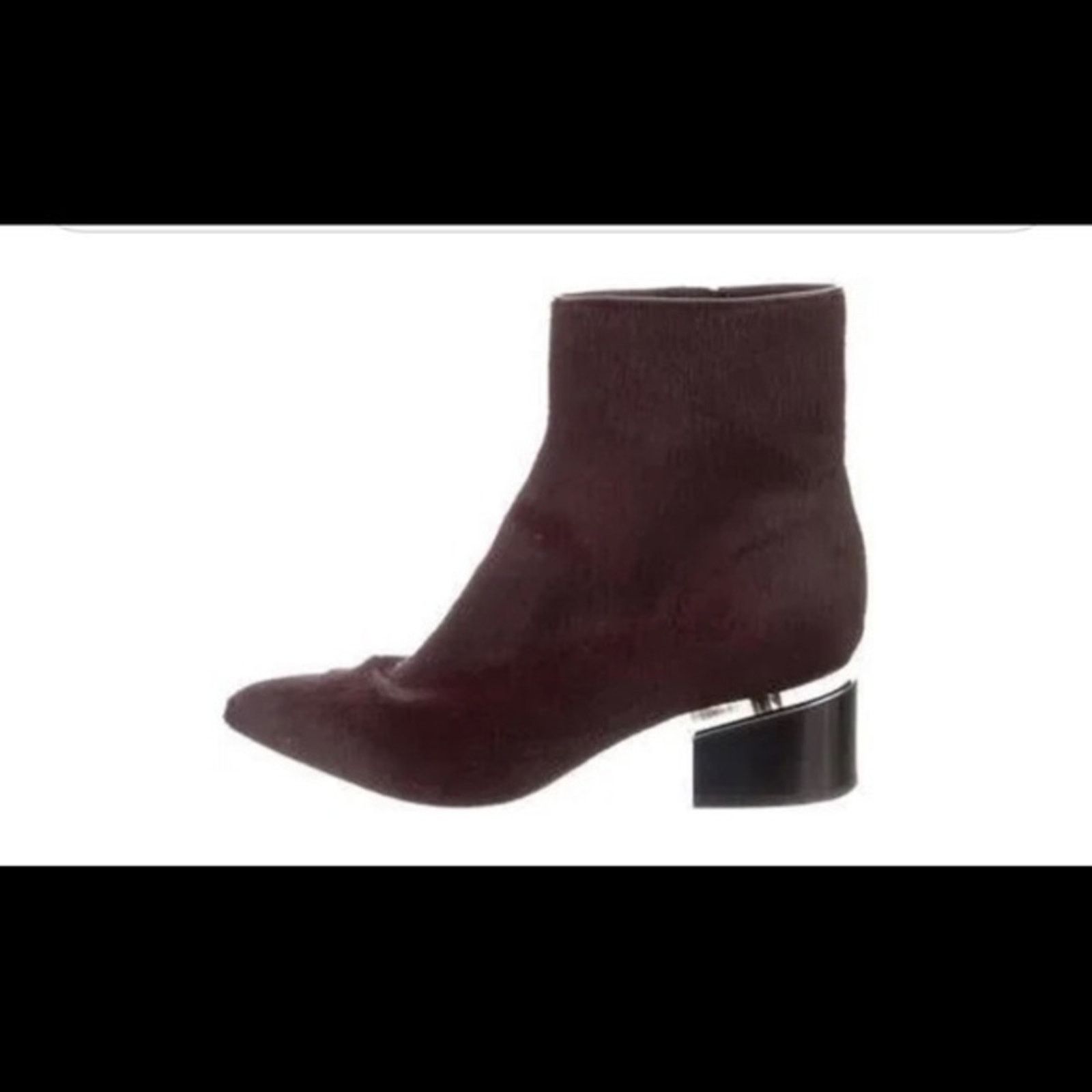 Alexander Wang Authentic Alexander Wang Red Fur Calf Ankle Bootie Size US 7 Size US 7 / IT 37 - 1 Thumbnail