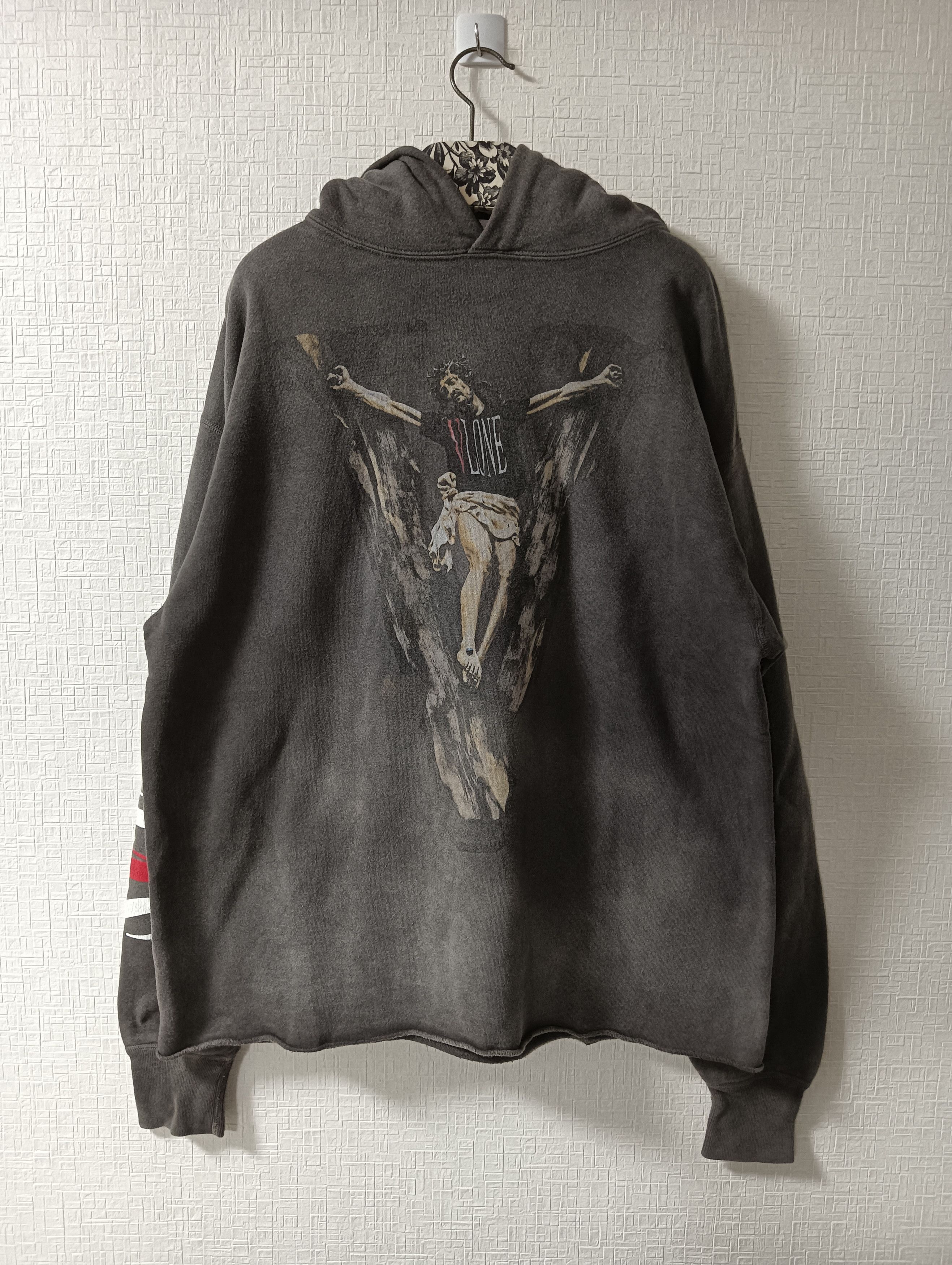 Saint Michael × Vlone Vlone 'Jesus' Hoodie Size US L / EU 52-54 / 3 - 1 Thumbnail