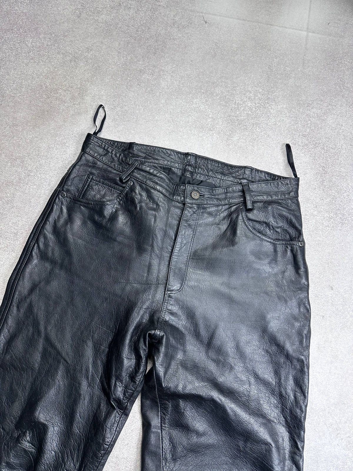 Genuine Leather Vintage Genuine Leather Moto Avantgarde Pants L 34 Size US 34 / EU 50 - 3 Thumbnail