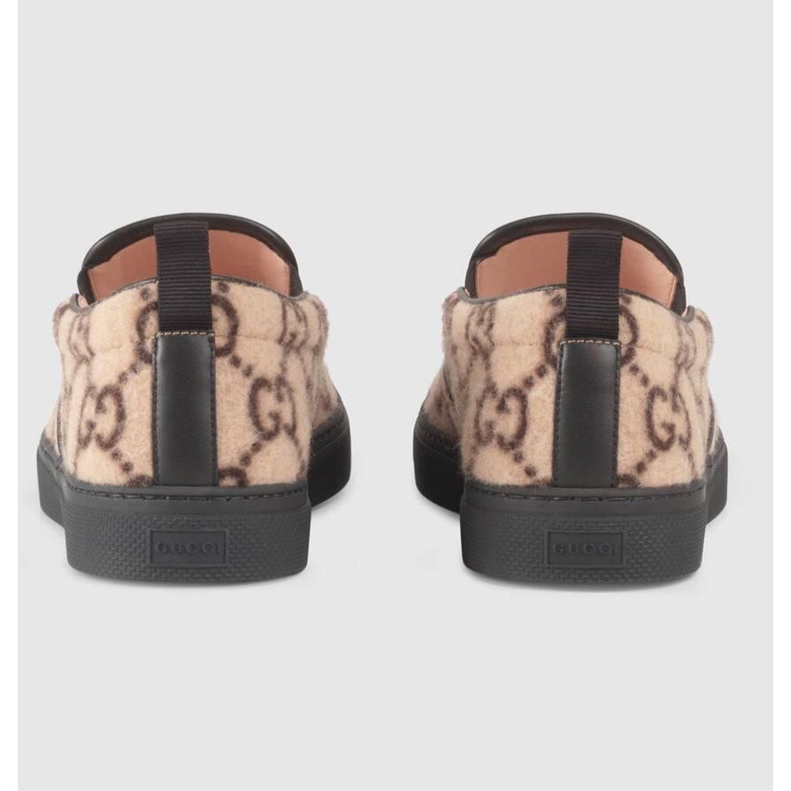 Gucci Gucci Mens Dublin Beige GG Logo Slip On Skate Sneaker 10.5 Size US 10.5 / EU 43-44 - 14 Thumbnail