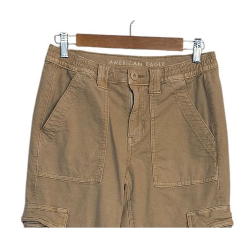 American Eagle Outfitters American Eagle Pants Women 6 Tan Khaki Stretch Cargo Size 28" / US 6 / IT 42 - 2 Thumbnail