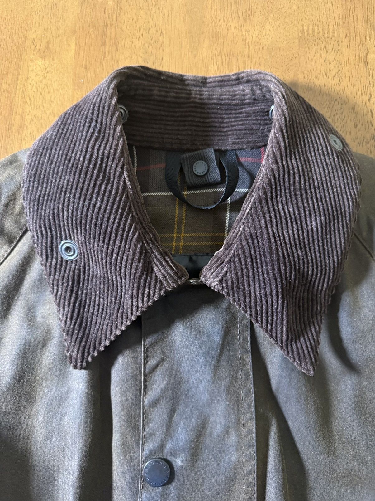 Barbour Barbour Classic Beaufort Olive C38 Made in England old Label Size US M / EU 48-50 / 2 - 7 Thumbnail