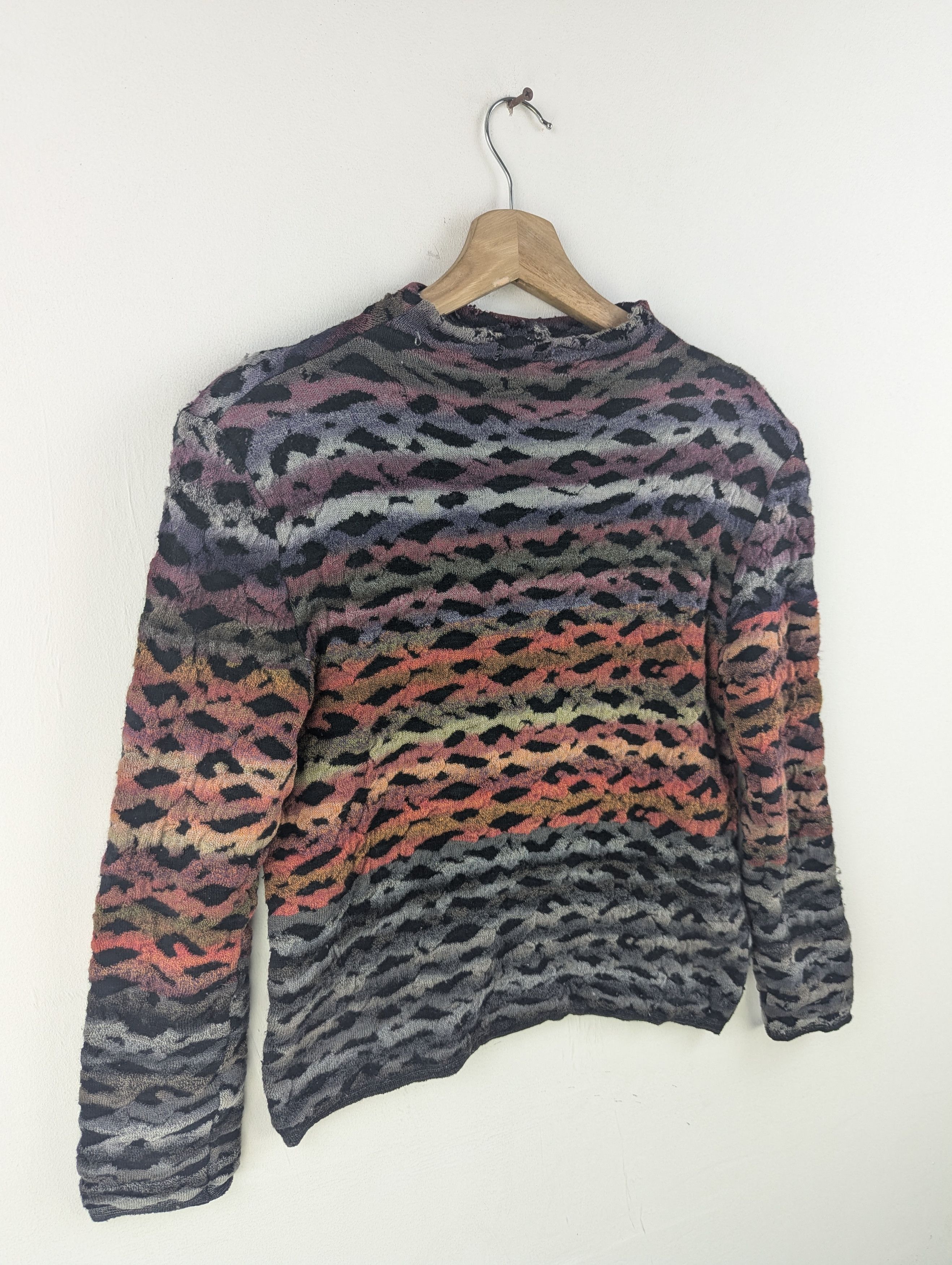Aran Isles Knitwear × Japanese Brand × Vintage Vintage Coogi Style Wool Knit Sweater Cropped Distressed Size S / US 4 / IT 40 - 3 Thumbnail