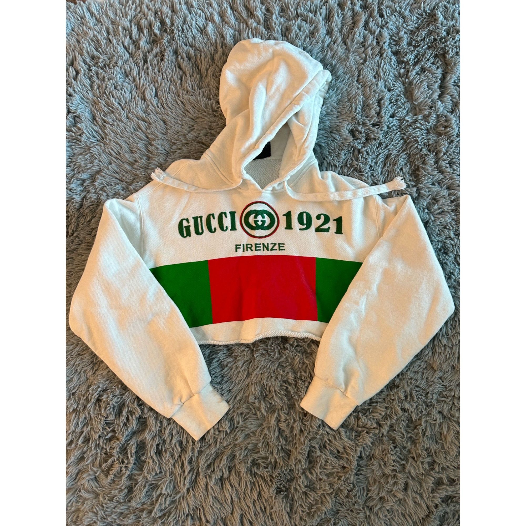Gucci Gucci 1921 GG 22S Web Accent Hoodie Size L / US 10 / IT 46 - 1 Thumbnail