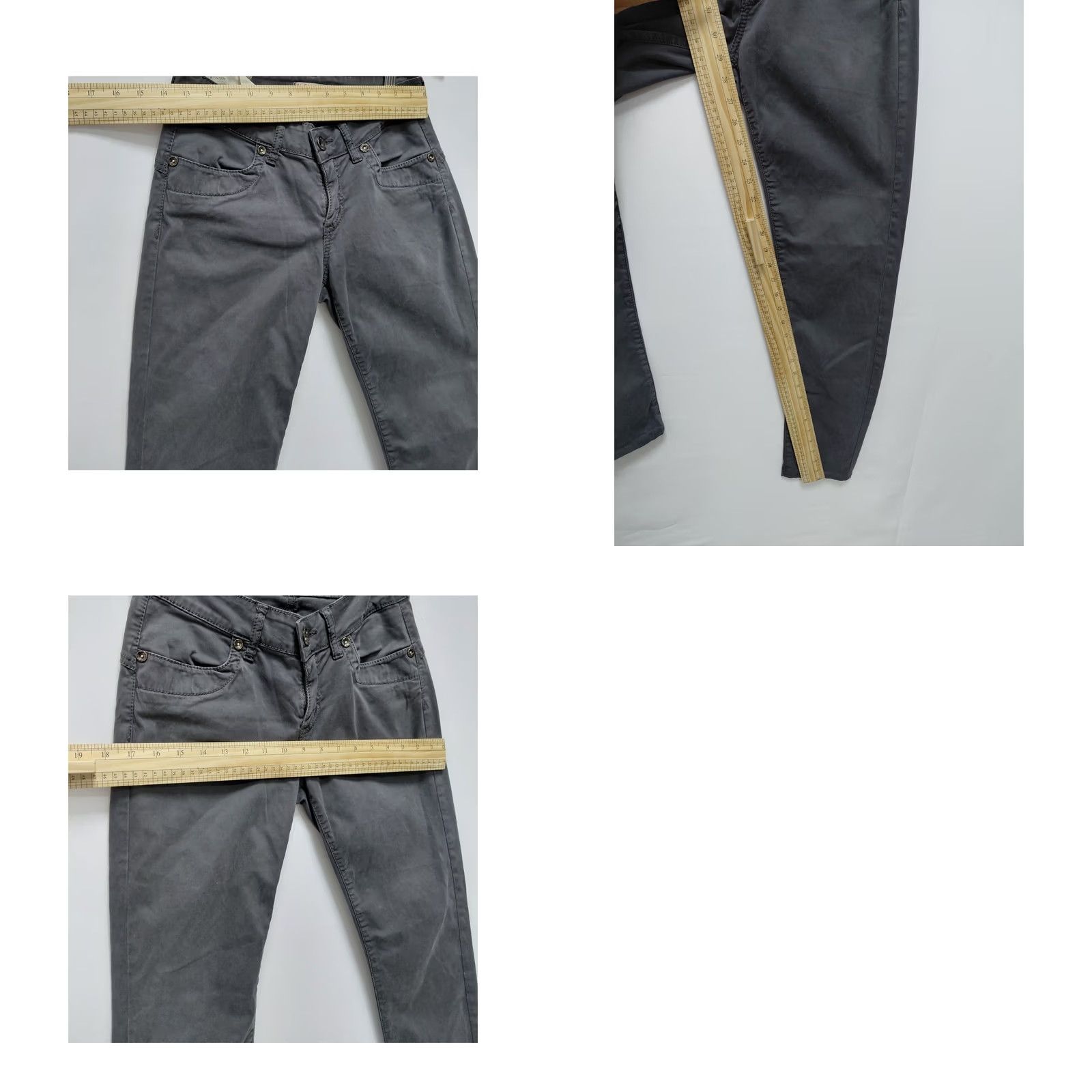 Liu Jo LIU JO Pantalone Slim Gray 29 Regular Cotton Elastane Made in Italy Women Pant Size 29" - 10 Thumbnail