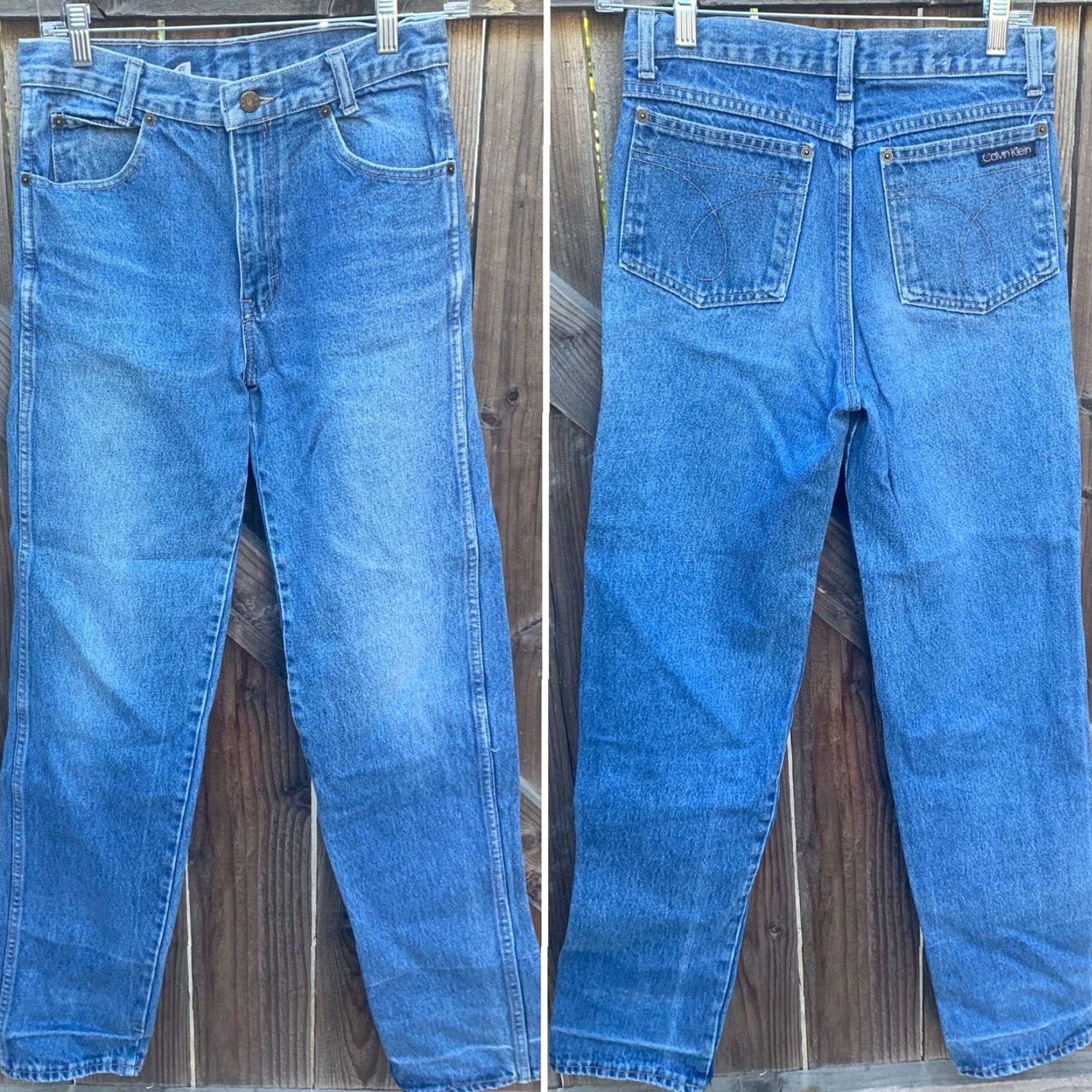 Calvin Klein VINTAGE Calvin Klein Jeans High Waist Union Label Size 28 Made In USA Denim Blue Jeans Size 28" / US 6 / IT 42 - 6 Thumbnail