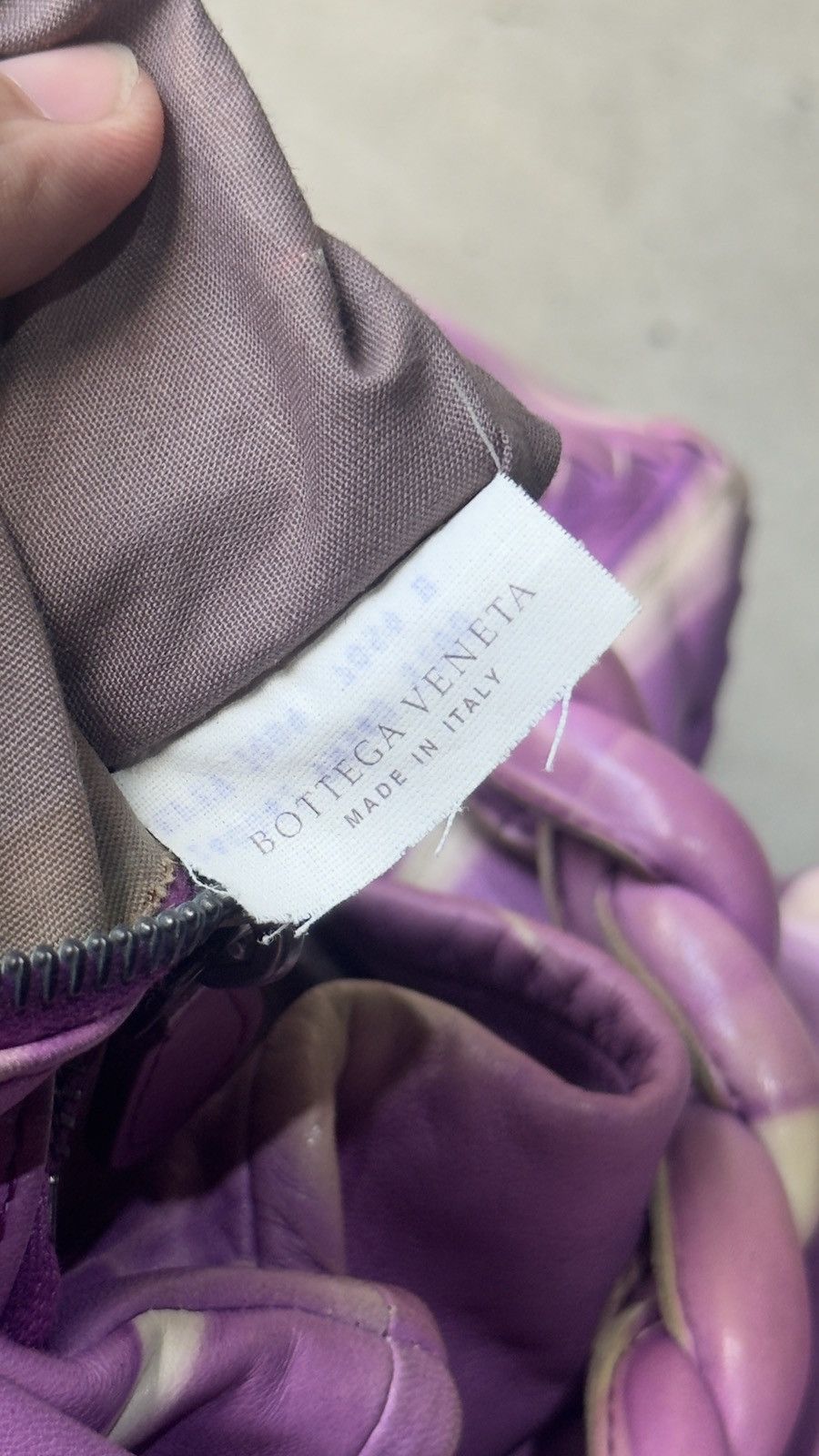 Bottega Veneta Bottega Veneta Violet Tye Dye Aquilone Fortune Cookie Hobo Size ONE SIZE - 11 Thumbnail