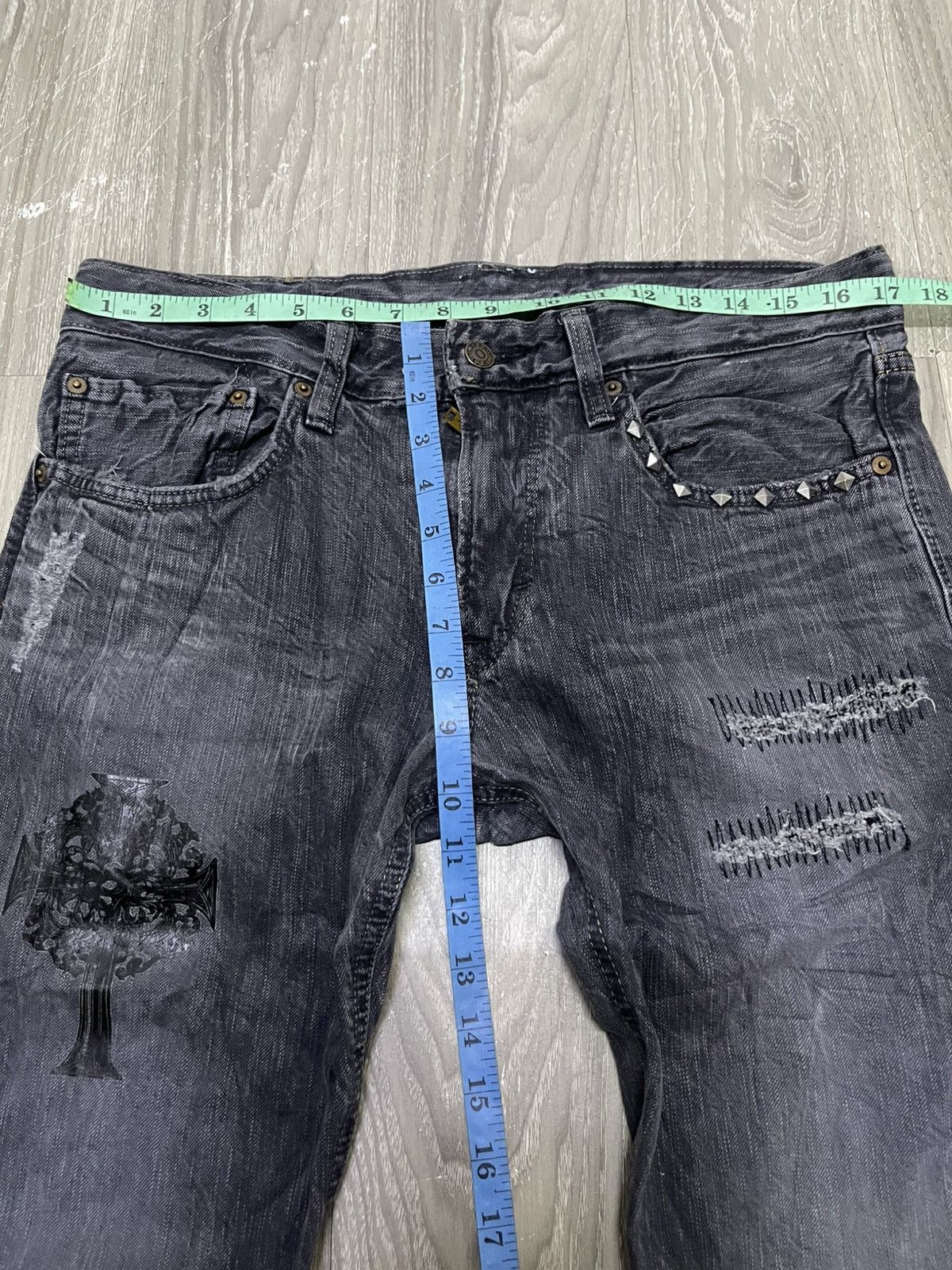 Edwin Vintage Edwin 502 Distressed Size US 35 - 15 Thumbnail
