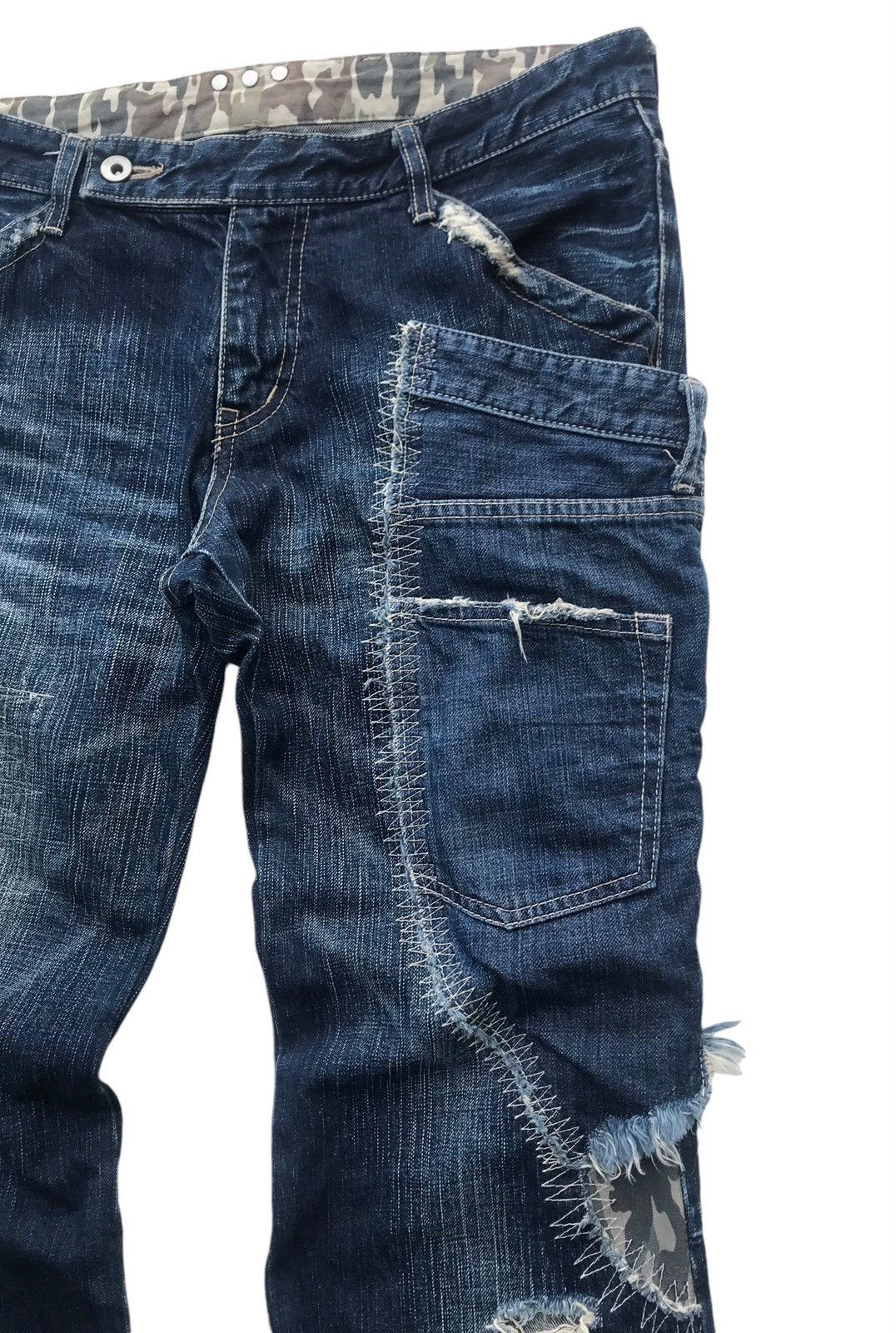 ABAHOUSE Rare Abahouse Japan Distressed Streetwear Denim Pants Size US 33 - 6 Thumbnail