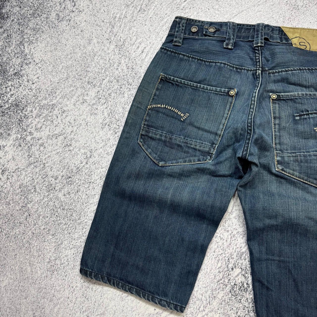 G-Star Vintage G-Star Raw Denim Baggy Y2K Jeans Short Mens Sz 32 Size US 32 / EU 48 - 9 Thumbnail