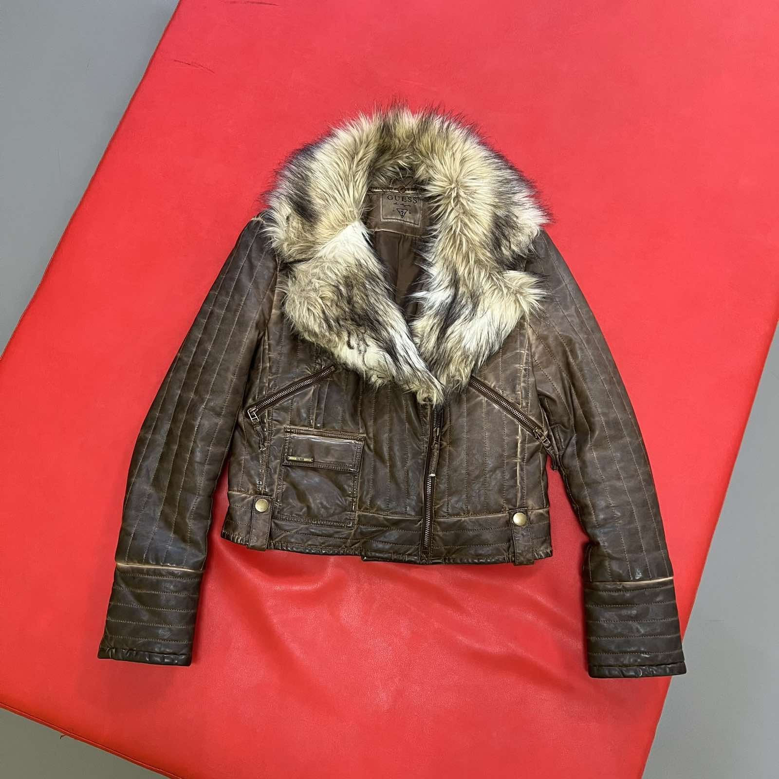 Guess Guess Faux Fur Y2K Jacket Womens Sz M Size M / US 6-8 / IT 42-44 - 1 Thumbnail