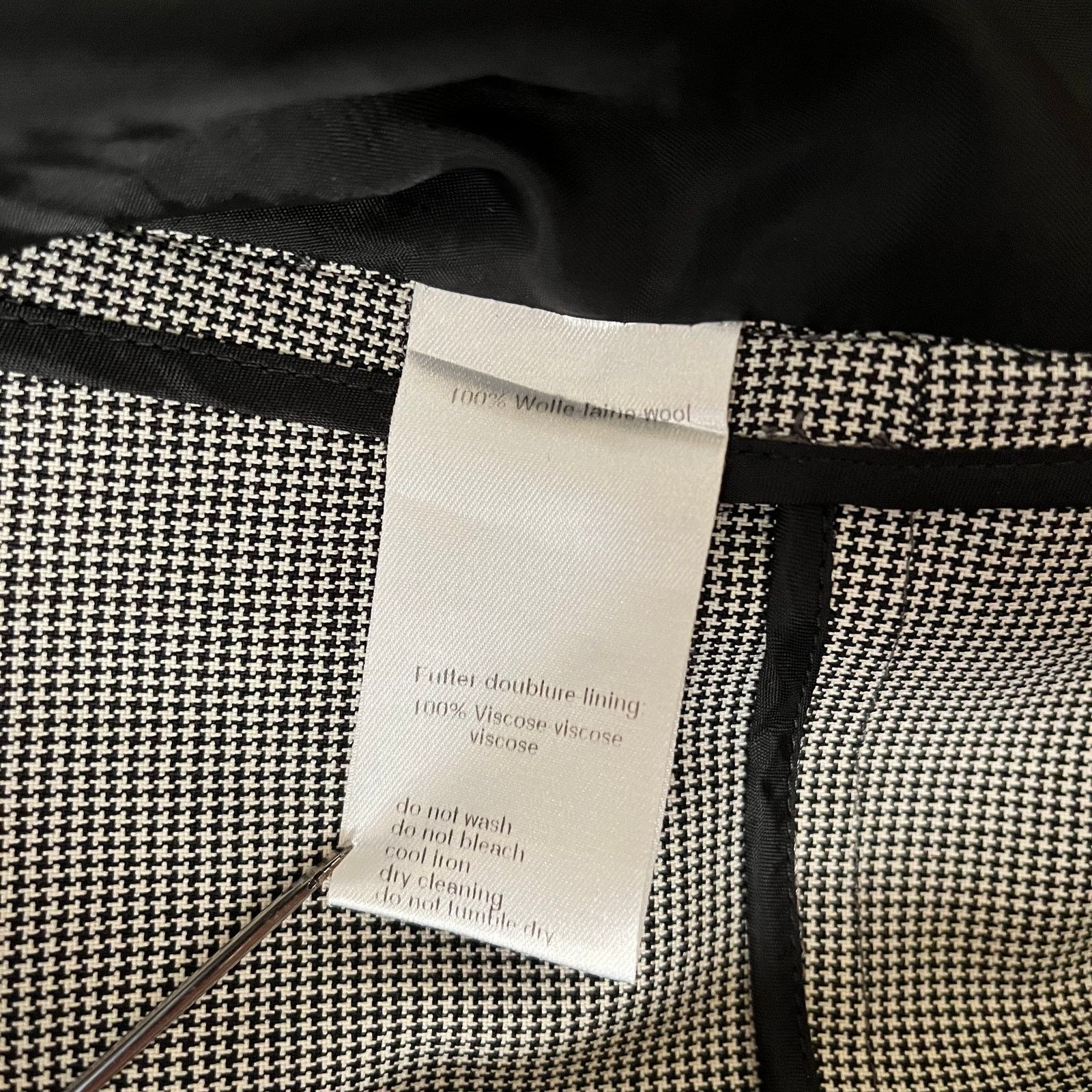 Akris Akris Punto Houndstooth Short-Sleeve Evening Jacket Blazer Size L / US 10 / IT 46 - 6 Thumbnail