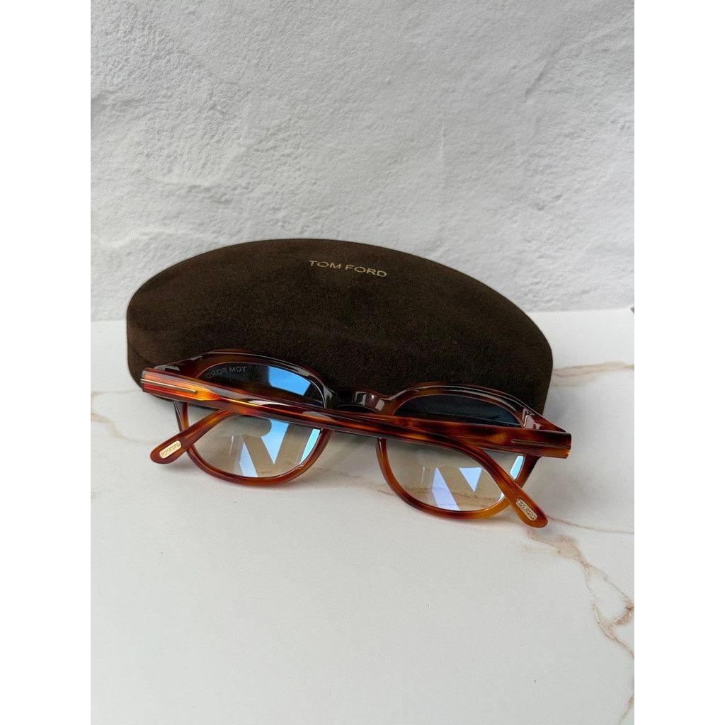 Tom Ford NEW Tom Ford FT5871-B Bluelight Frames in Havana Brown Size ONE SIZE - 3 Thumbnail