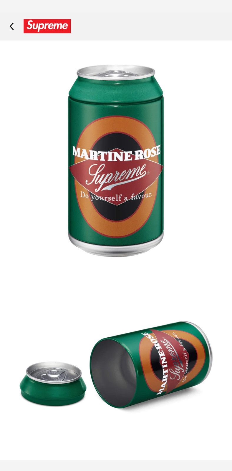置物 Supreme Martine Rose Dulton Stash Can Supreme New Dulton Martine Rose Stash Can | eBay