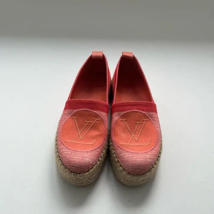 Louis Vuitton Louis Vuitton Pink Canvas Fisherman Shoes -2508 Size US 5 / EU 37 - 2 Thumbnail
