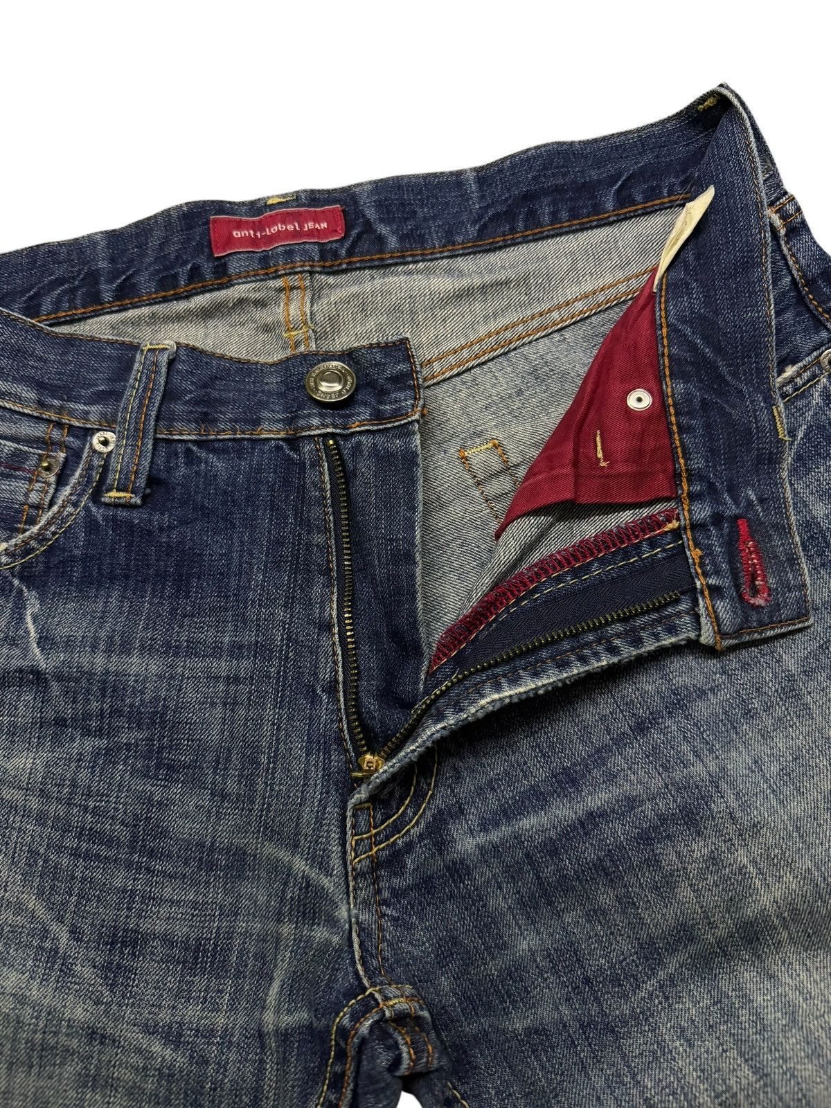Japanese Brand Vintage Anti-Label Jean Distressed Bootcut Flare Jeans | W31 Size US 31 - 9 Thumbnail