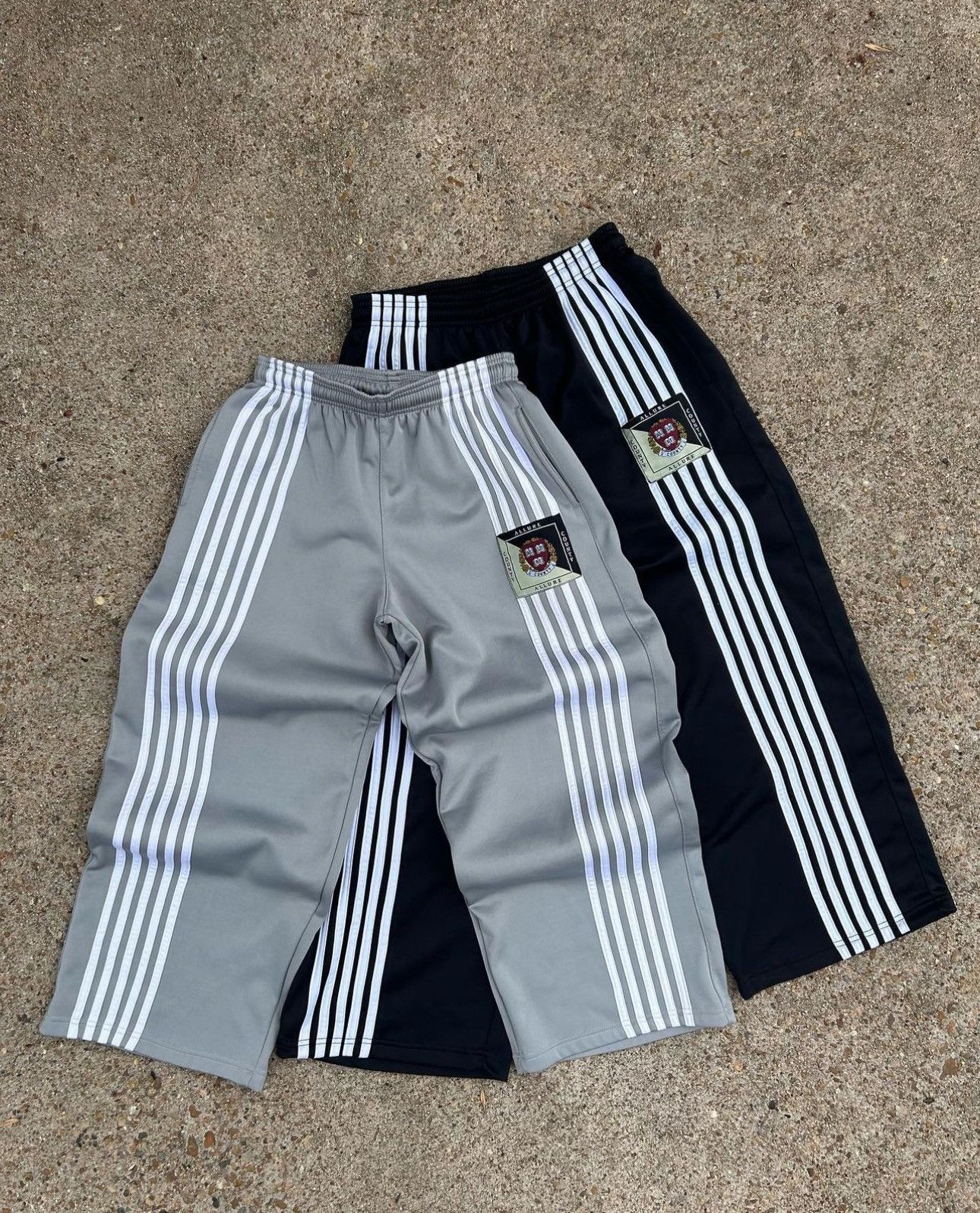 Streetwear Allure County Crest Trackpants - GREY | Grailed