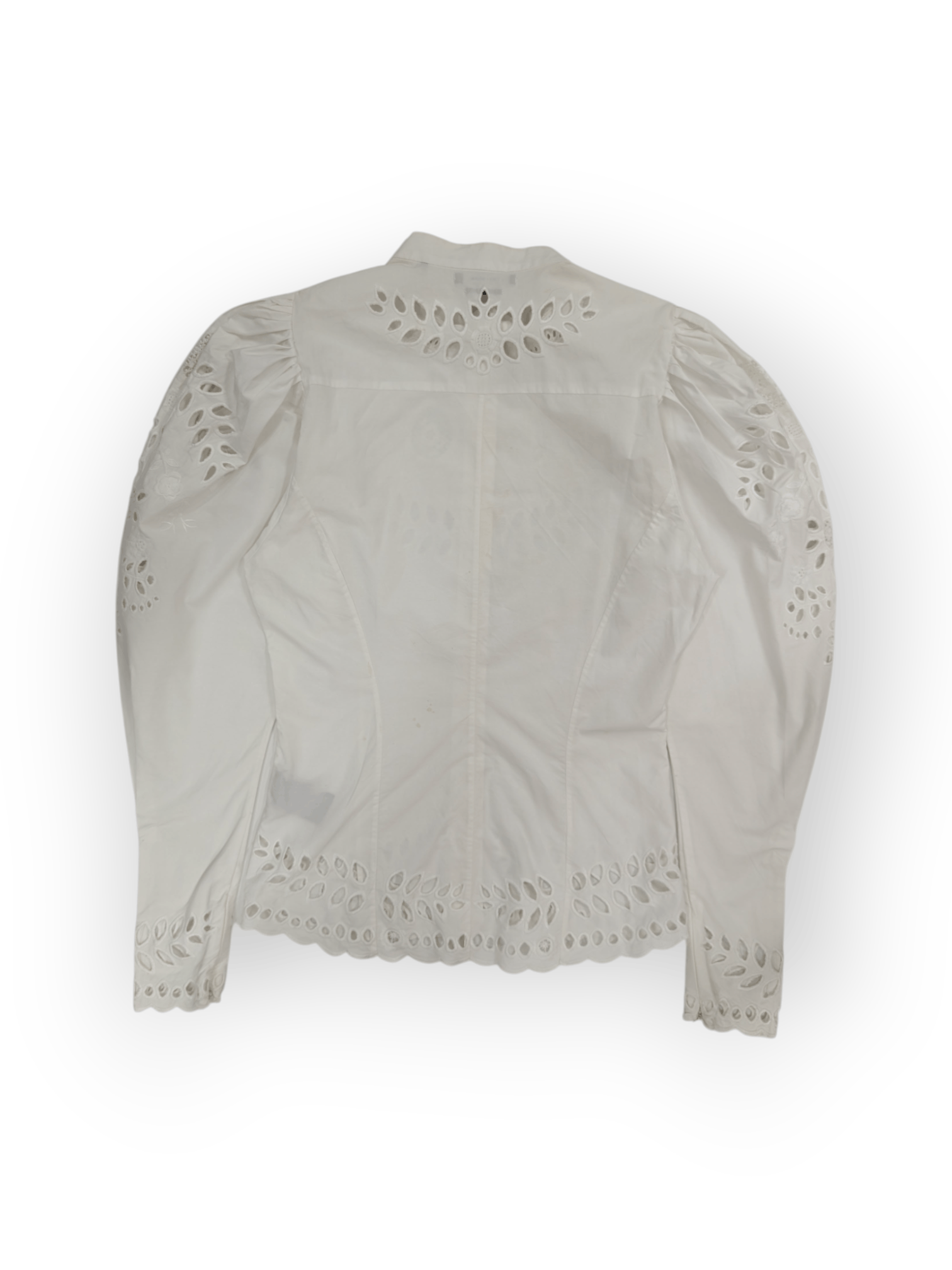 Isabel Marant Etoile Isabel Marant White Danala Borderie Anglaise Blouse Size XS / US 0-2 / IT 36-38 - 2 Thumbnail