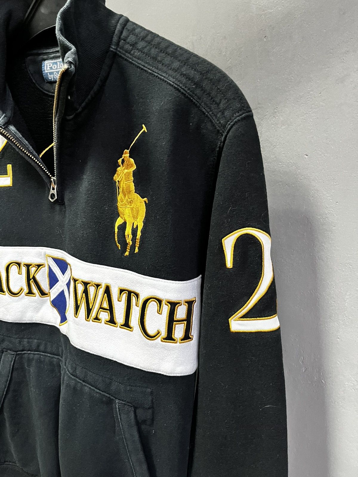 Ralph Lauren × Vintage Polo Ralph Lauren Black Watch designer 1/3 zip sweatshirt Size US S / EU 44-46 / 1 - 6 Thumbnail