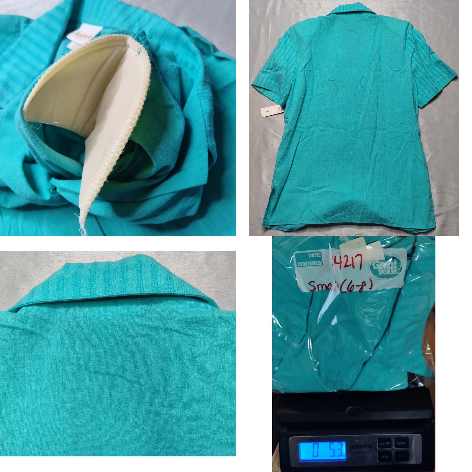 Jordan Brand VINTAGE JORDANA Blouse Women Small Blue Embroidered NEW DEADSTOCK Made in USA Size S / US 4 / IT 40 - 9 Thumbnail