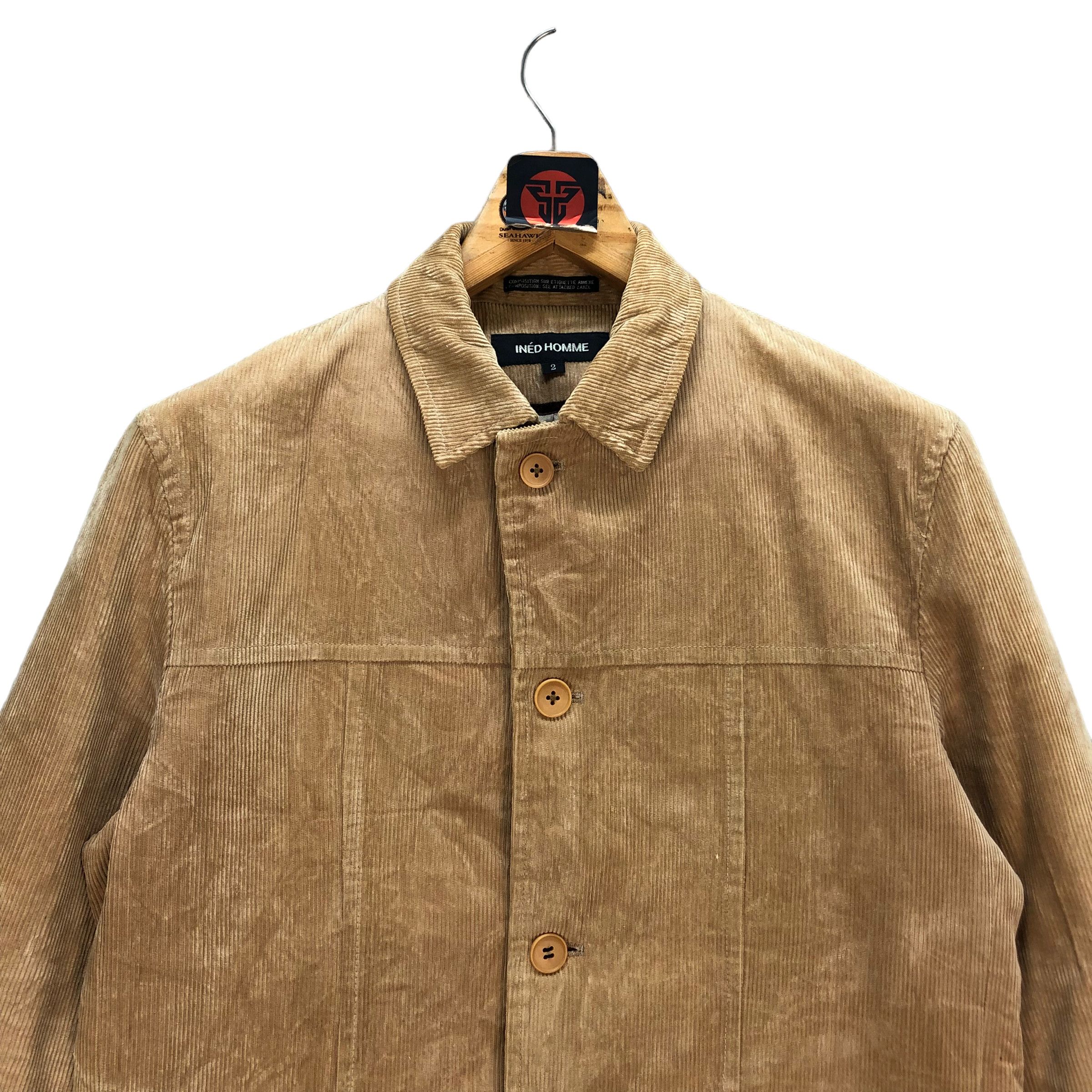 Japanese Brand INED HOMME CORDUROY JACKET #7364-134 Size US S / EU 44-46 / 1 - 2 Thumbnail