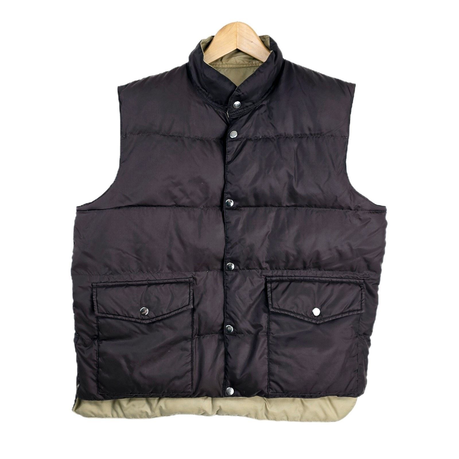 Other Vintage Spiegel Down Puffer Vest Reversible Brown Tan Snap L Size US L / EU 52-54 / 3 - 1 Thumbnail