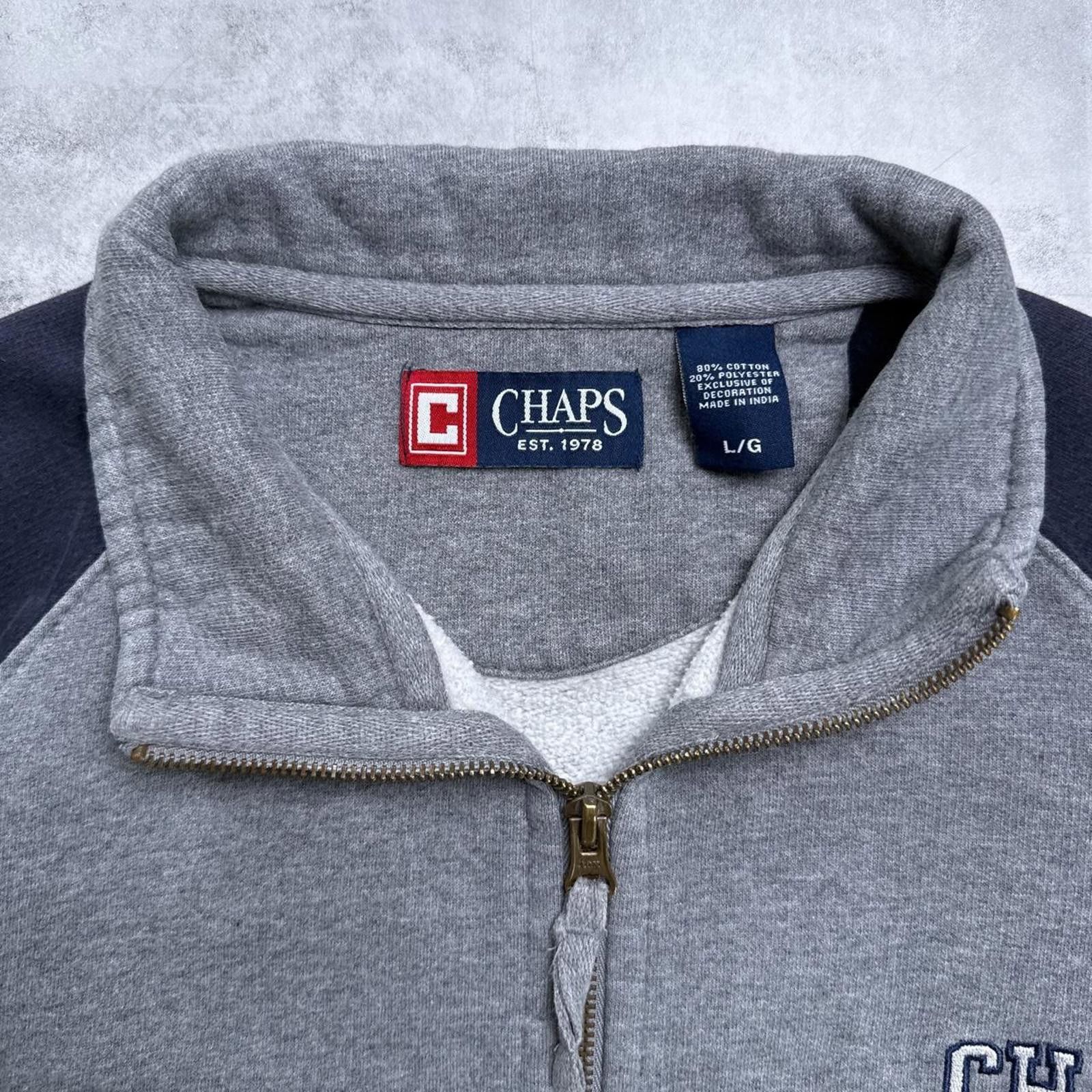 Chaps Y2K Chaps Gray Vintage 00s Zip Up Jacket Size US L / EU 52-54 / 3 - 5 Thumbnail
