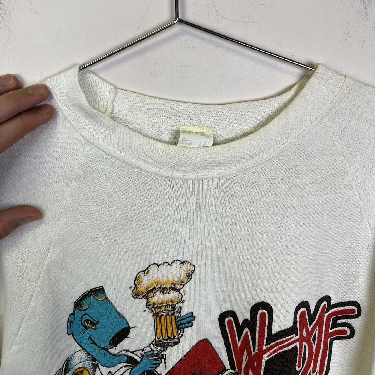 Designer Vintage Weasel Bräu Sweatshirt - Unique Cartoon Design 80s Size US M / EU 48-50 / 2 - 6 Thumbnail