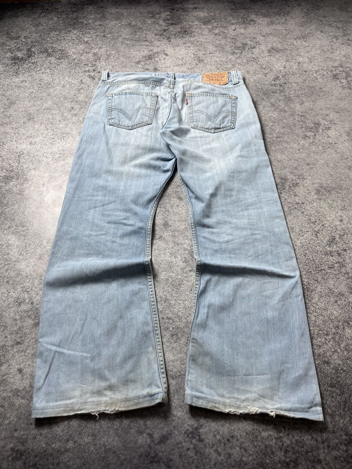Levi's 🔥00'S LEVIS BOOTCUT FLARED WASHED JEANS TORNADO MART VIBE Size US 34 / EU 50 - 3 Thumbnail
