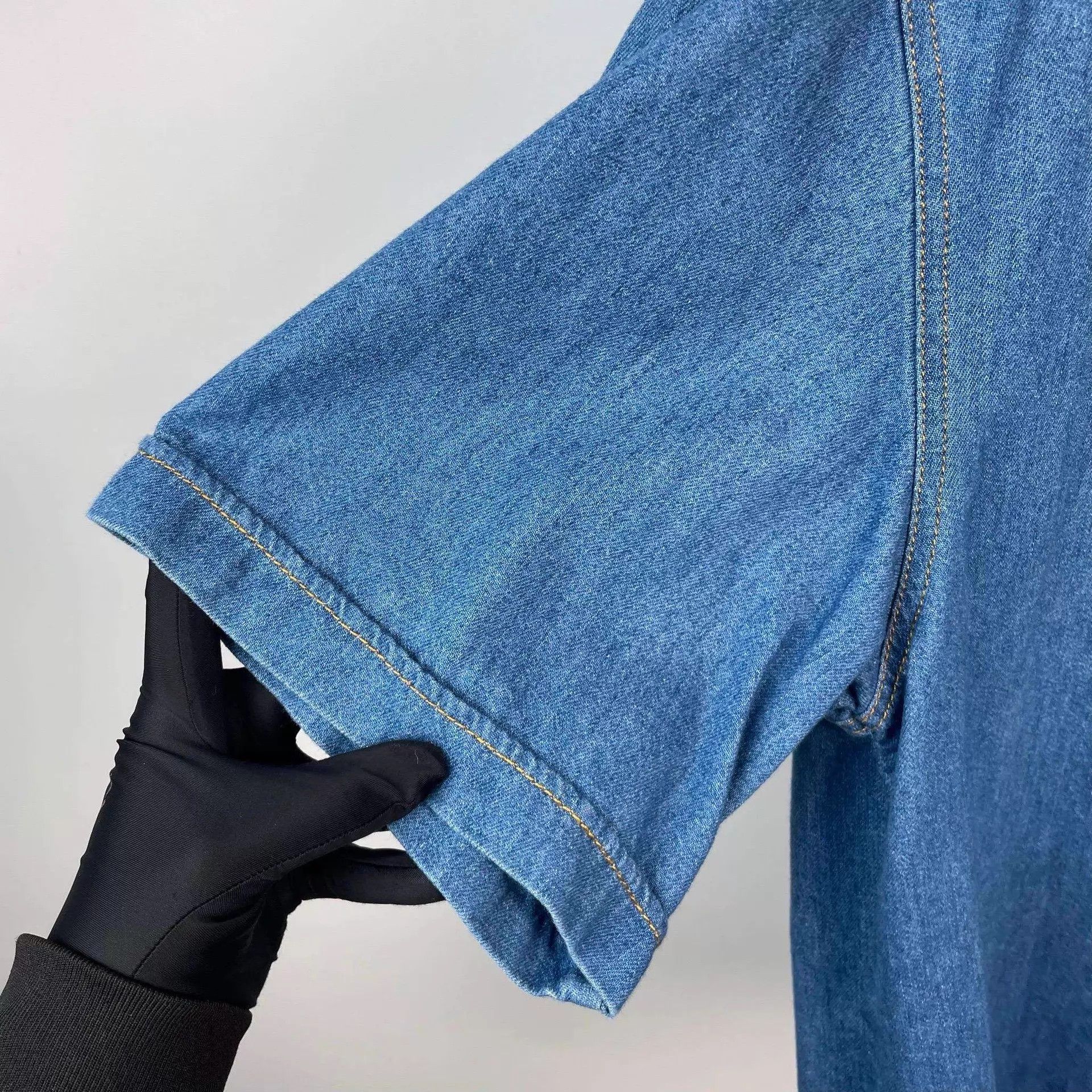 Gucci Gucci denim short-sleeve blue jacket 46 Size US S / EU 44-46 / 1 - 9 Thumbnail