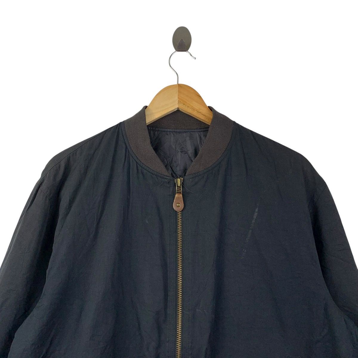 Vintage Atelier Sab for Men Japan Made Black Bomber Jacket Size US XL / EU 56 / 4 - 2 Thumbnail