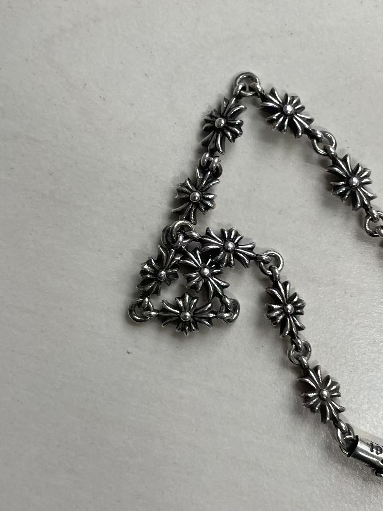 Chrome Hearts Chrome Hearts Sliver Tiny E Cross Bracelet Size ONE SIZE - 9 Thumbnail