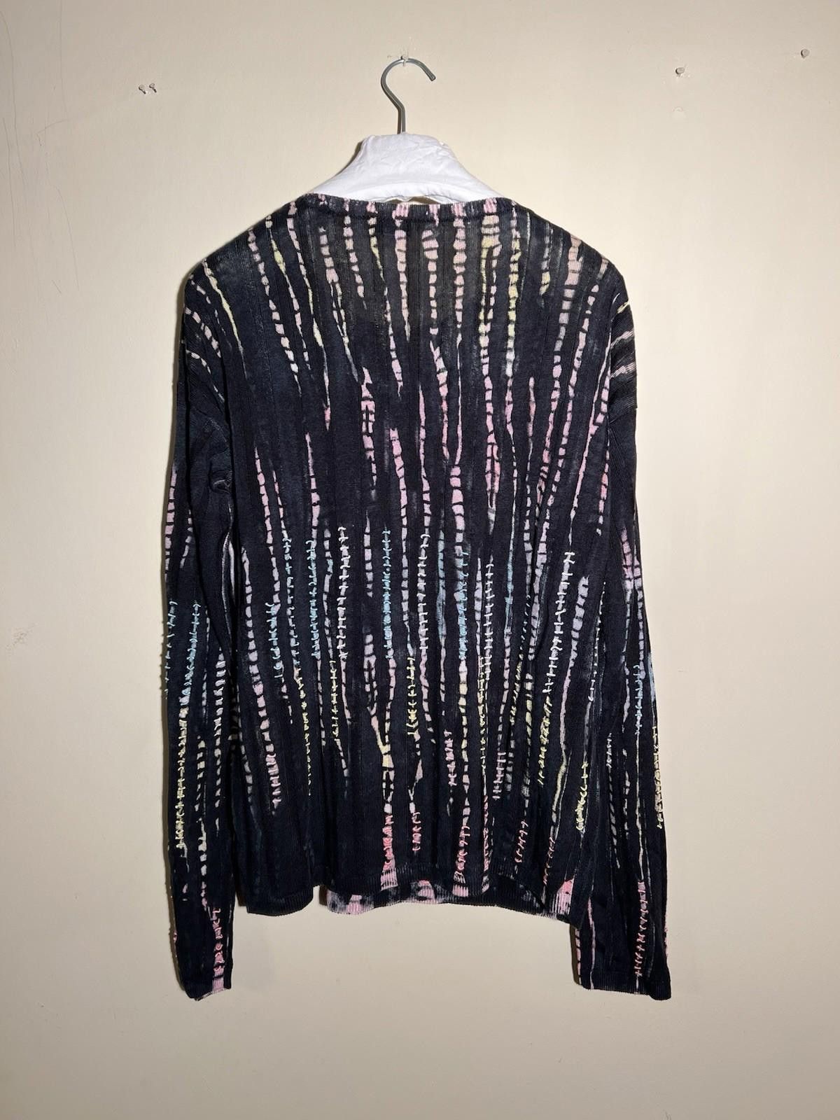 Saint Laurent Paris Saint Laurent Paris Tie Dye Linen Knit Sweater XL Size US XL / EU 56 / 4 - 3 Thumbnail