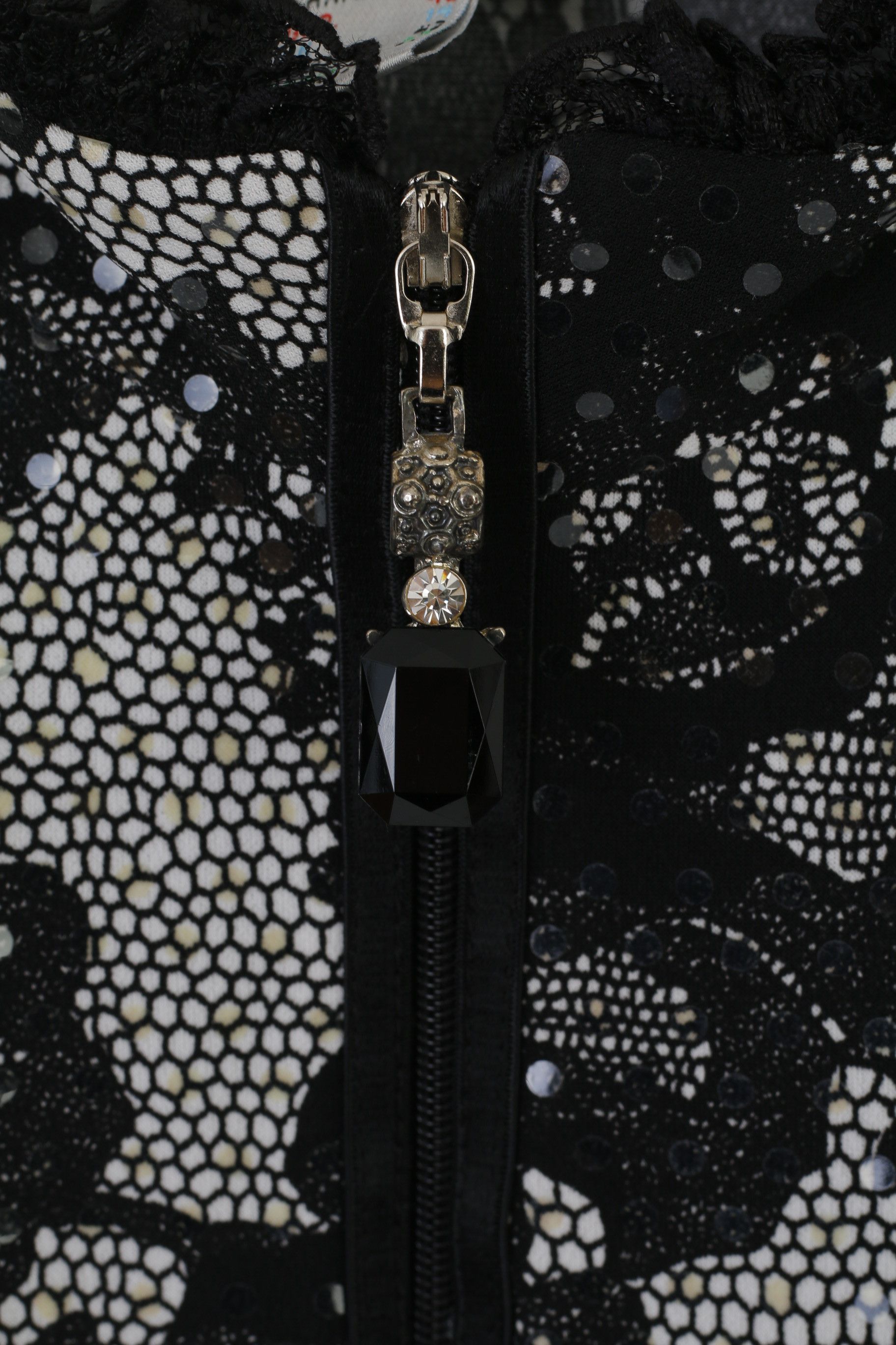 Joseph Ribkoff Joseph Ribkoff Women 14 40 Blazer Black Shiny Floral 2069 Size M / US 6-8 / IT 42-44 - 6 Thumbnail
