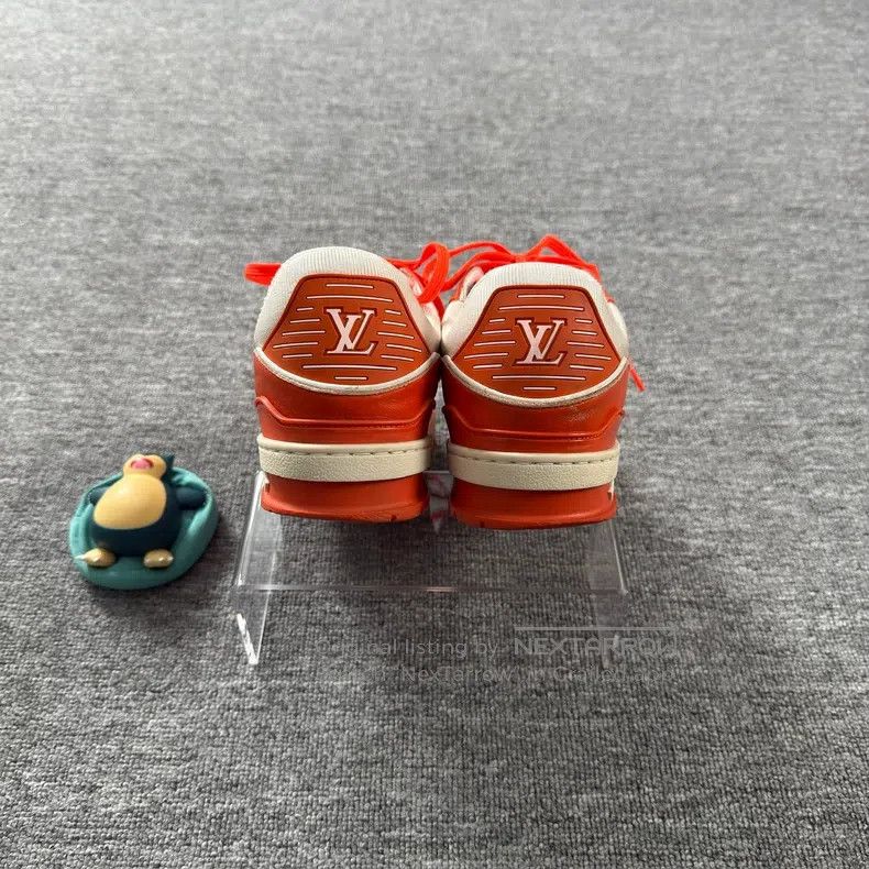 Other Louis Vuitton Trainer White Orange Denim shoes Size US 6 / EU 39 - 3 Thumbnail