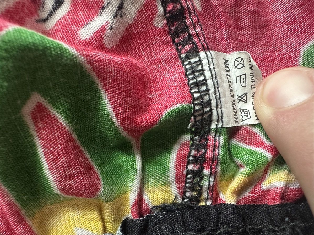 Bob Marley × Vintage Vintage Bob Marley Rasta pants drill joggers size S Size US 31 - 6 Thumbnail
