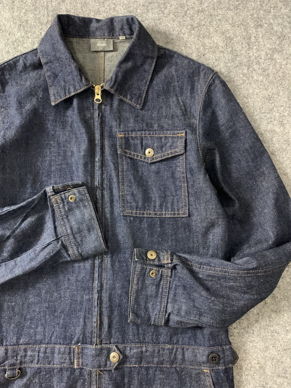 Japanese Brand × Vintage Rare Navy 'Et Beige' Overall Size US 32 / EU 48 - 4 Thumbnail
