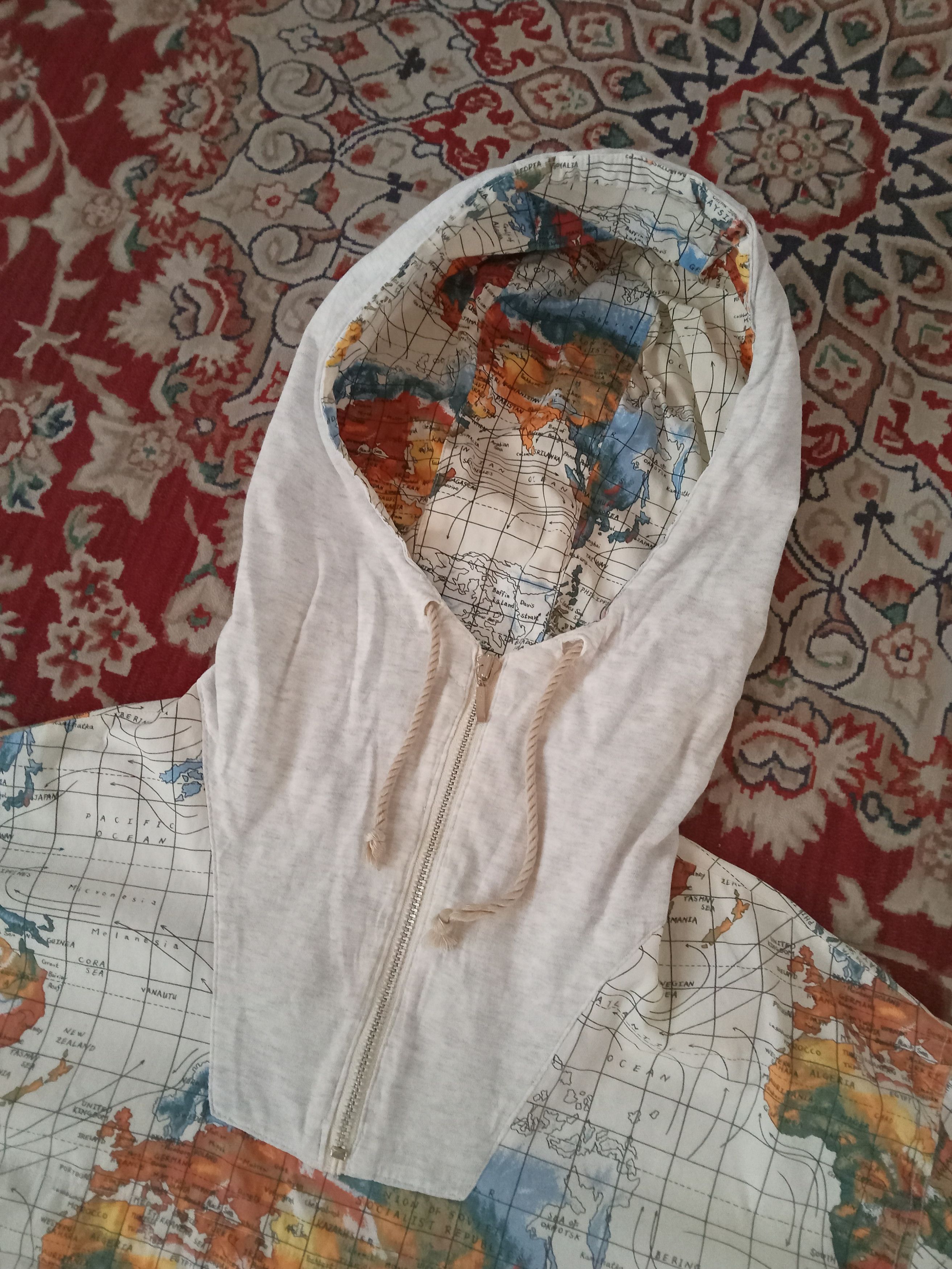 Japanese Brand Z of Zampa Rare World Maps Design Anorak Jacket Size US M / EU 48-50 / 2 - 7 Thumbnail
