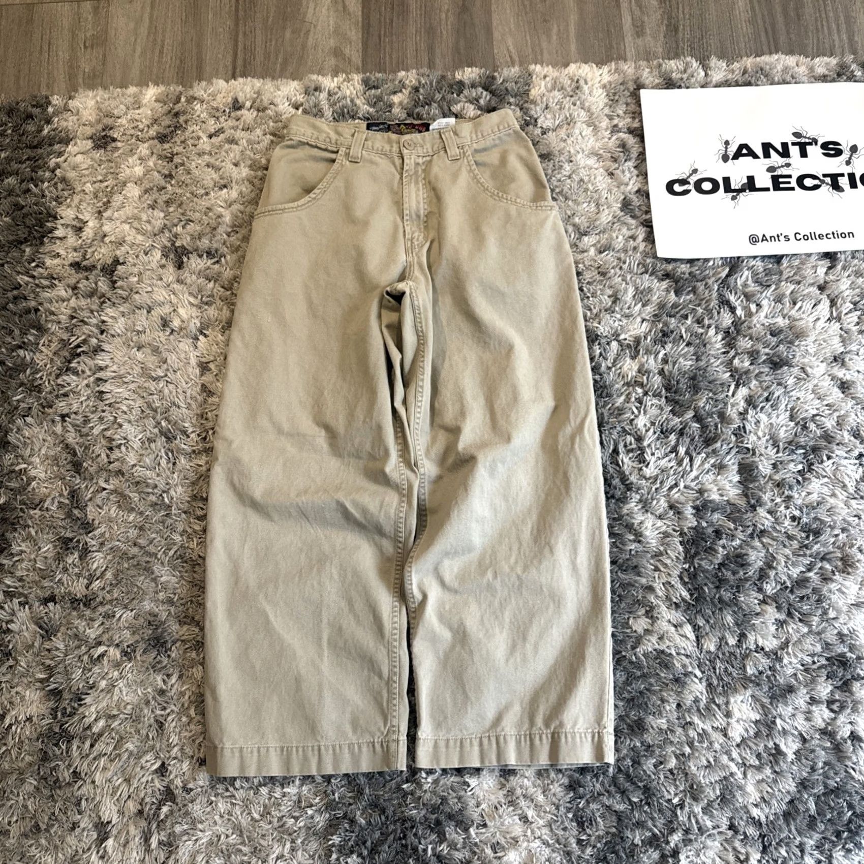 JNCO VINTAGE JNCO Pants Khaki 90s Embroidered Mens Size 32x30 HTF Size US 32 / EU 48 - 6 Thumbnail