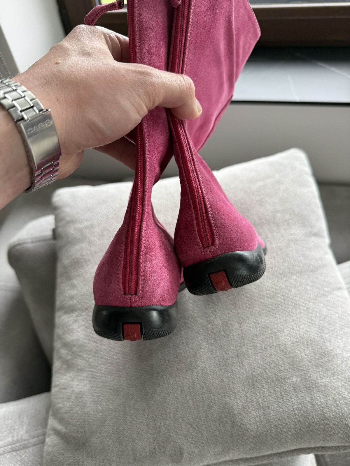 Prada Archive 2000s Prada Sport Rare Ankle Zip Suede Boots Sz 36,5 Size US 6.5 / IT 36.5 - 15 Thumbnail