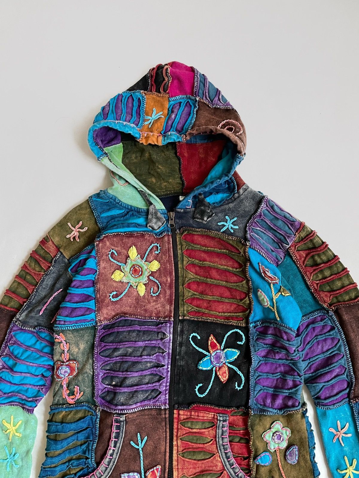Other Vintage Avant-garde zip hoodie Hand Made Size M / US 6-8 / IT 42-44 - 3 Thumbnail