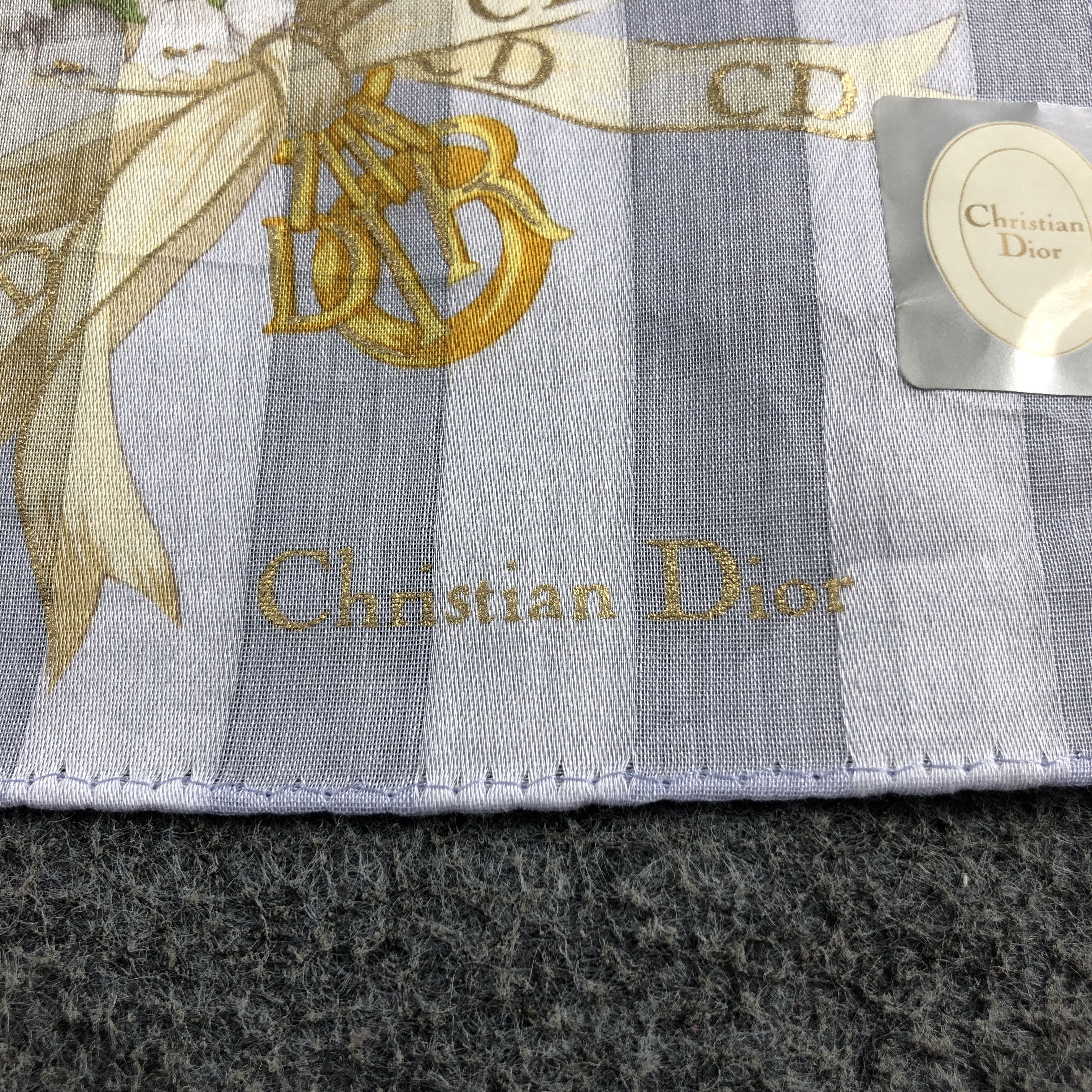 Christian Dior Monsieur Christian Dior Handkerchief Neckerchief Bandana H2722 Size ONE SIZE - 4 Thumbnail
