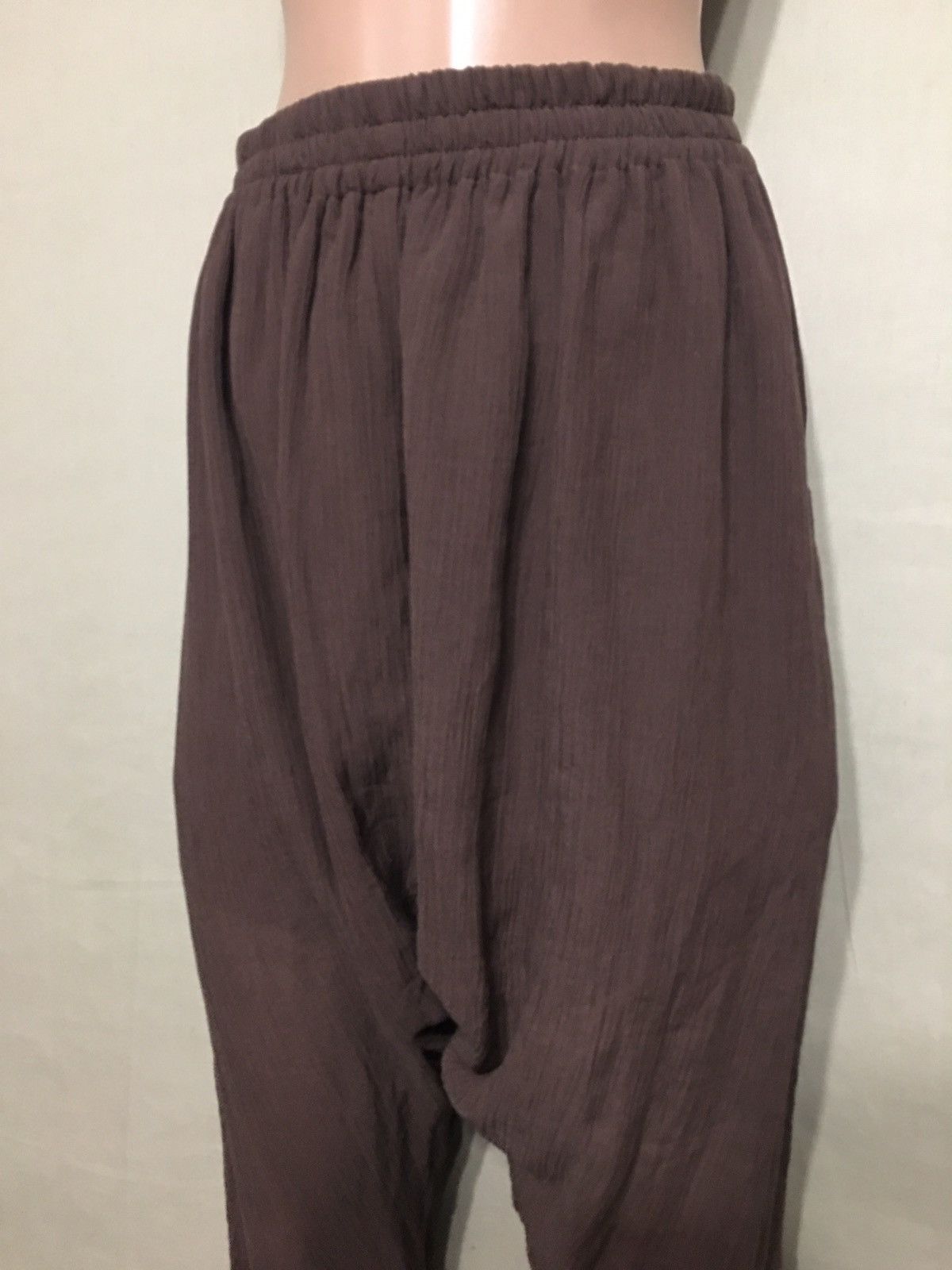 Designer MASSCOB Harem Designer Cotton Silk Linen Pants Size 34 / S Size 27" / US 4 / IT 40 - 2 Thumbnail