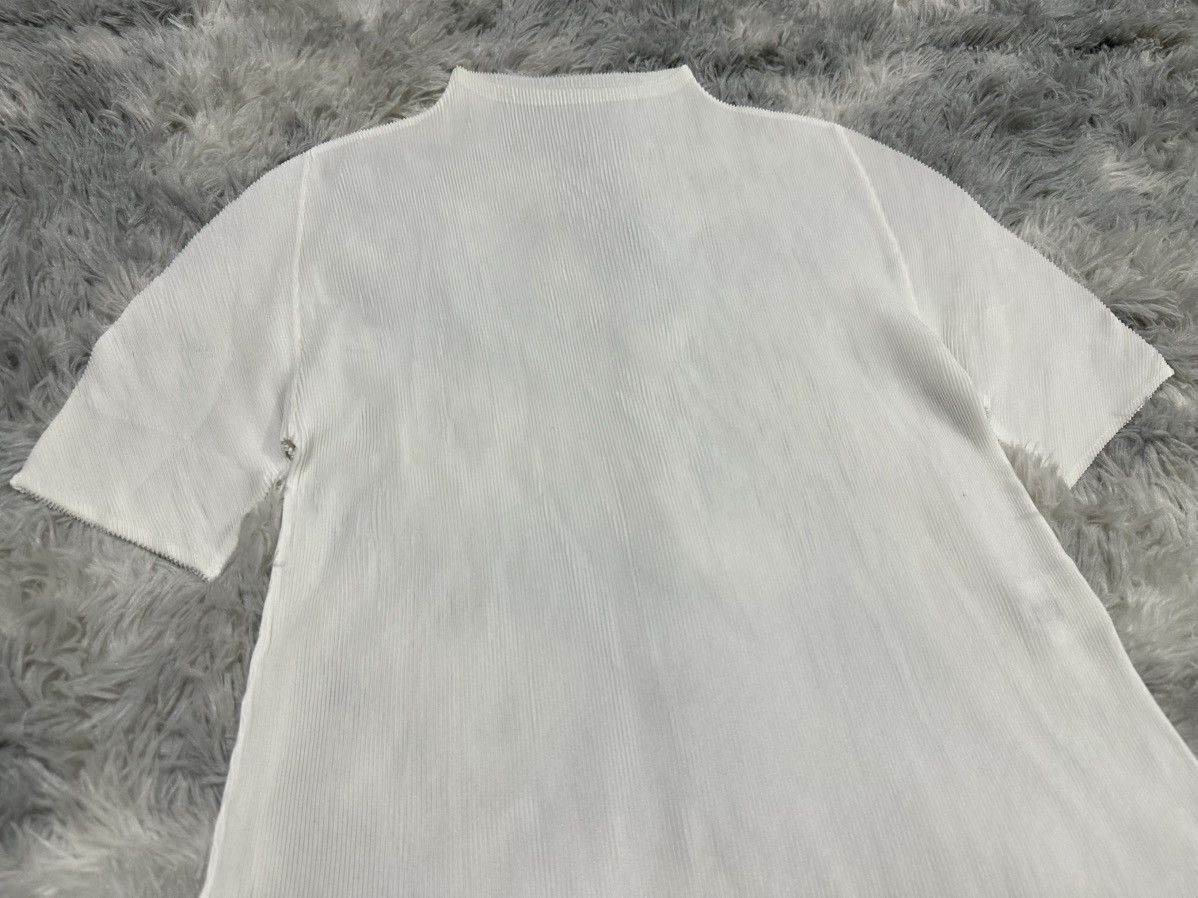 Pleats Please Issey Miyake 🔥Pleats Please Issey Miyake High Neck Top White Size US M / EU 48-50 / 2 - 2 Thumbnail