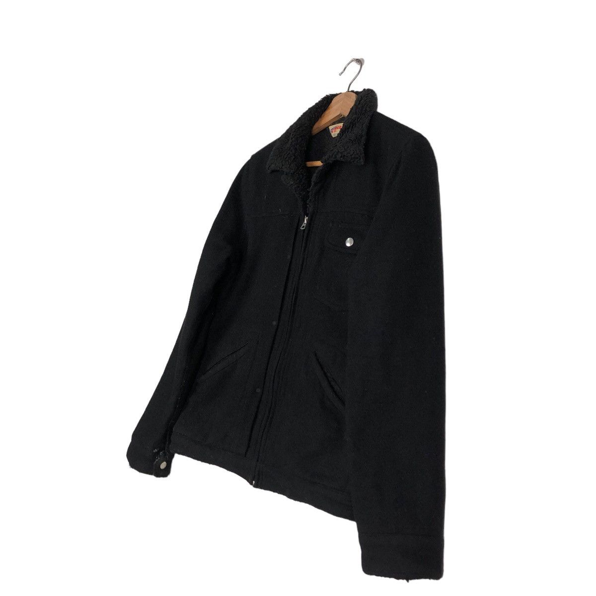 Japanese Brand 🔥Vintage Biker Jacket Wrangler USA Rich Black Bondage Size US M / EU 48-50 / 2 - 3 Thumbnail