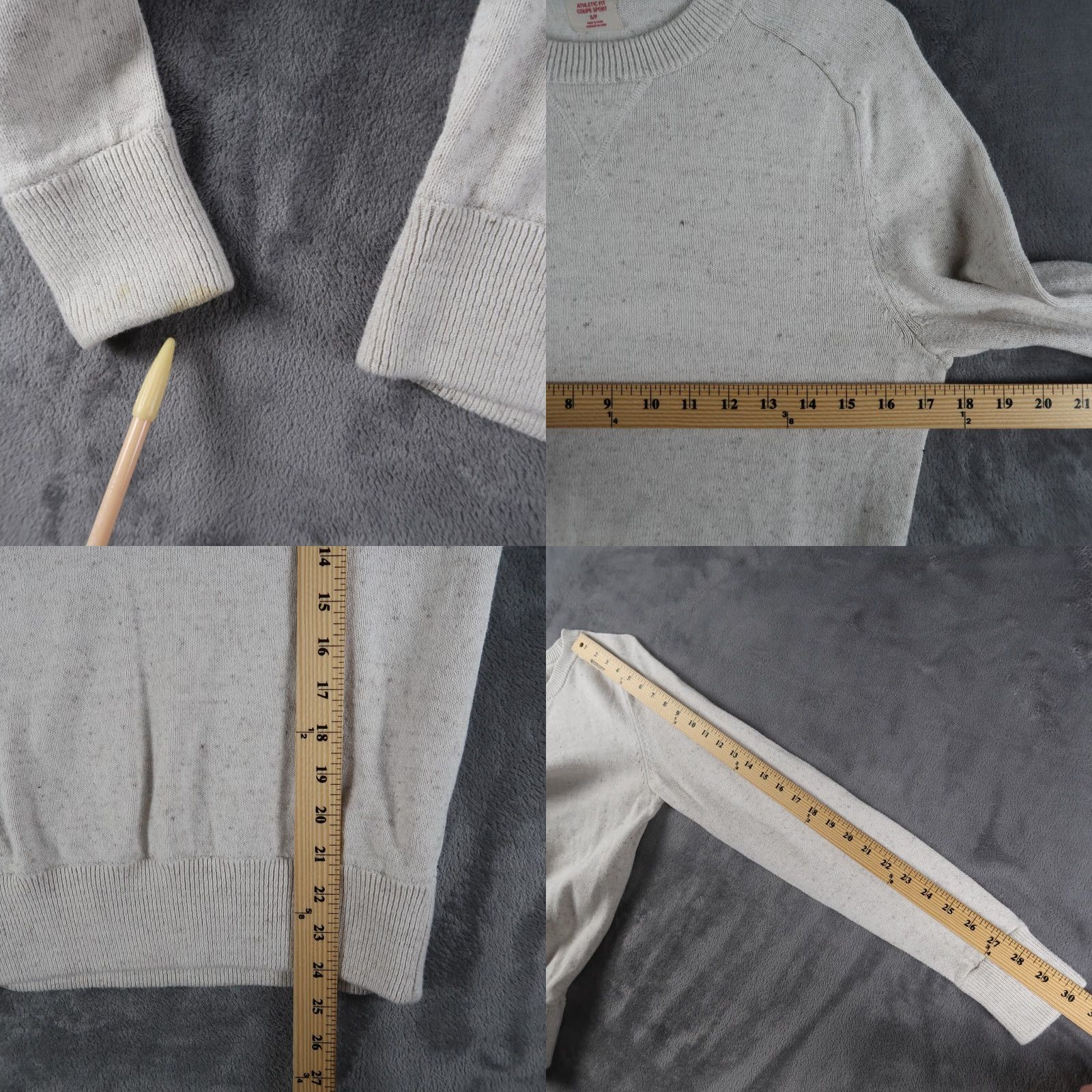 Mossimo Mossimo Supply Co Athletic Fit Unisex S/P Sweater Oatmeal Knit Size US S / EU 44-46 / 1 - 8 Thumbnail