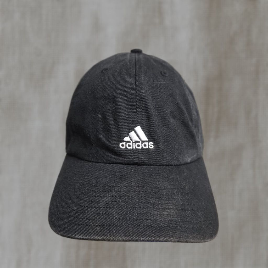 Adidas ADIDAS Hat Baseball Cap One Size Black Adjustable Logo Strapback Relaxed Cap Men - Casual Sports Style Size ONE SIZE - 1 Thumbnail