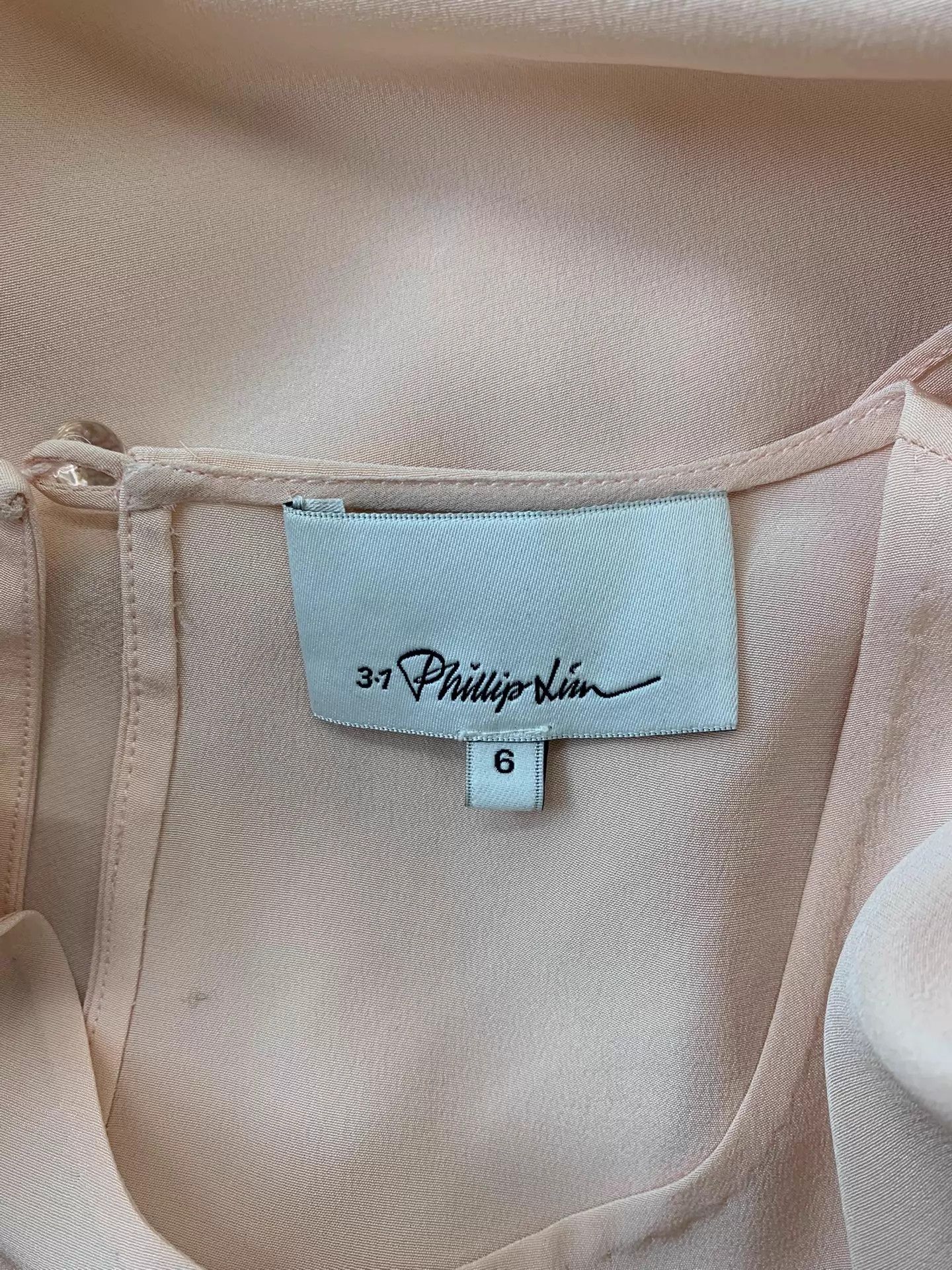 3.1 Phillip Lim 3.1 Phillip Lim Pink Silk Short Sleeve Top 6 New Size M / US 6-8 / IT 42-44 - 4 Thumbnail