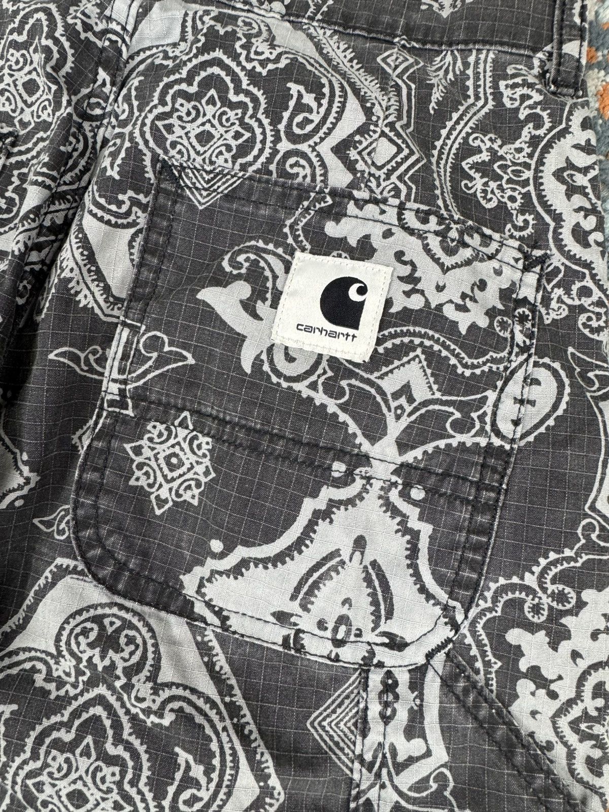 Carhartt Wip × Vintage Rare Vintage y2k Carhartt WIP baggy paisley bandana pants Size US 28 / EU 44 - 9 Thumbnail