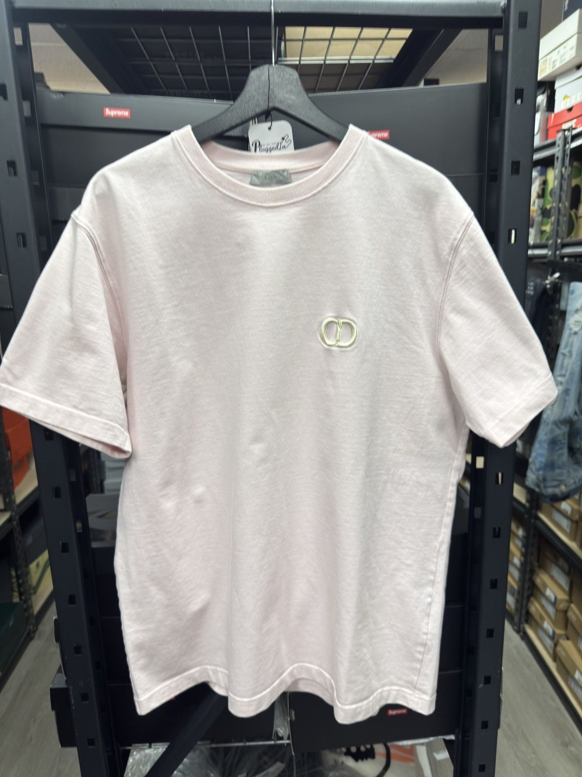 Dior Dior Pink CD Logo T-Shirt Size US XL / EU 56 / 4 - 1 Thumbnail
